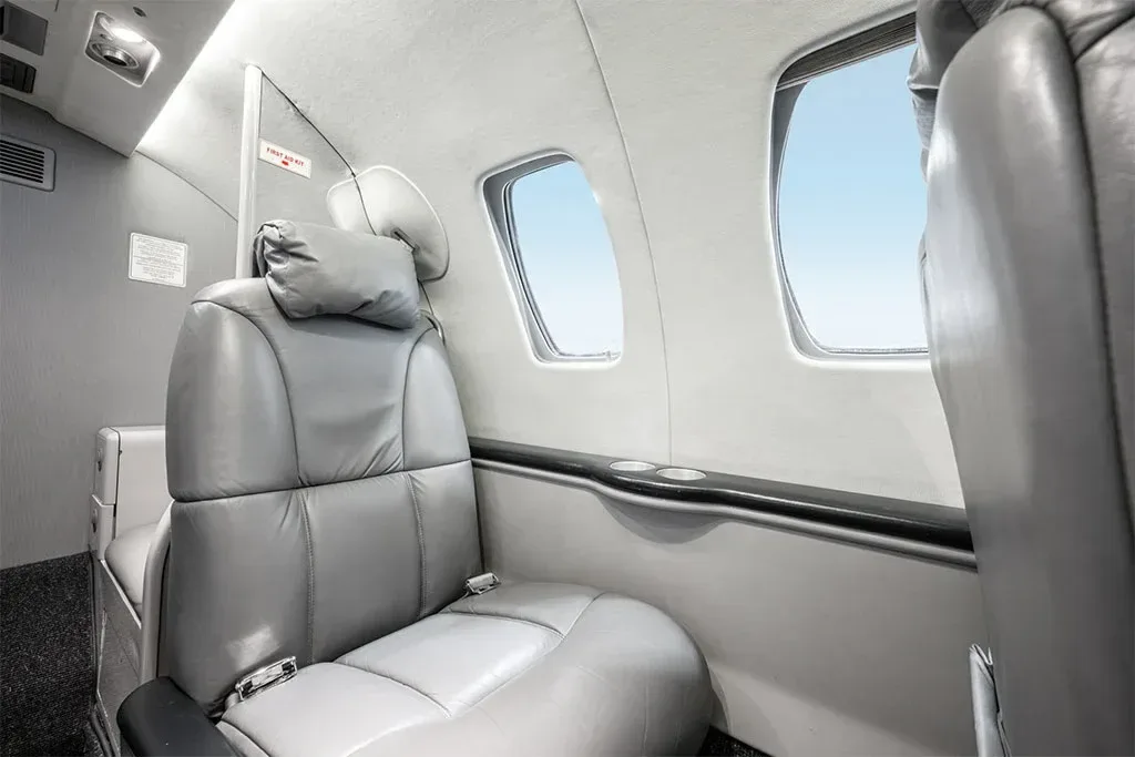Cabin interior of a 2003 Cessna Citation.