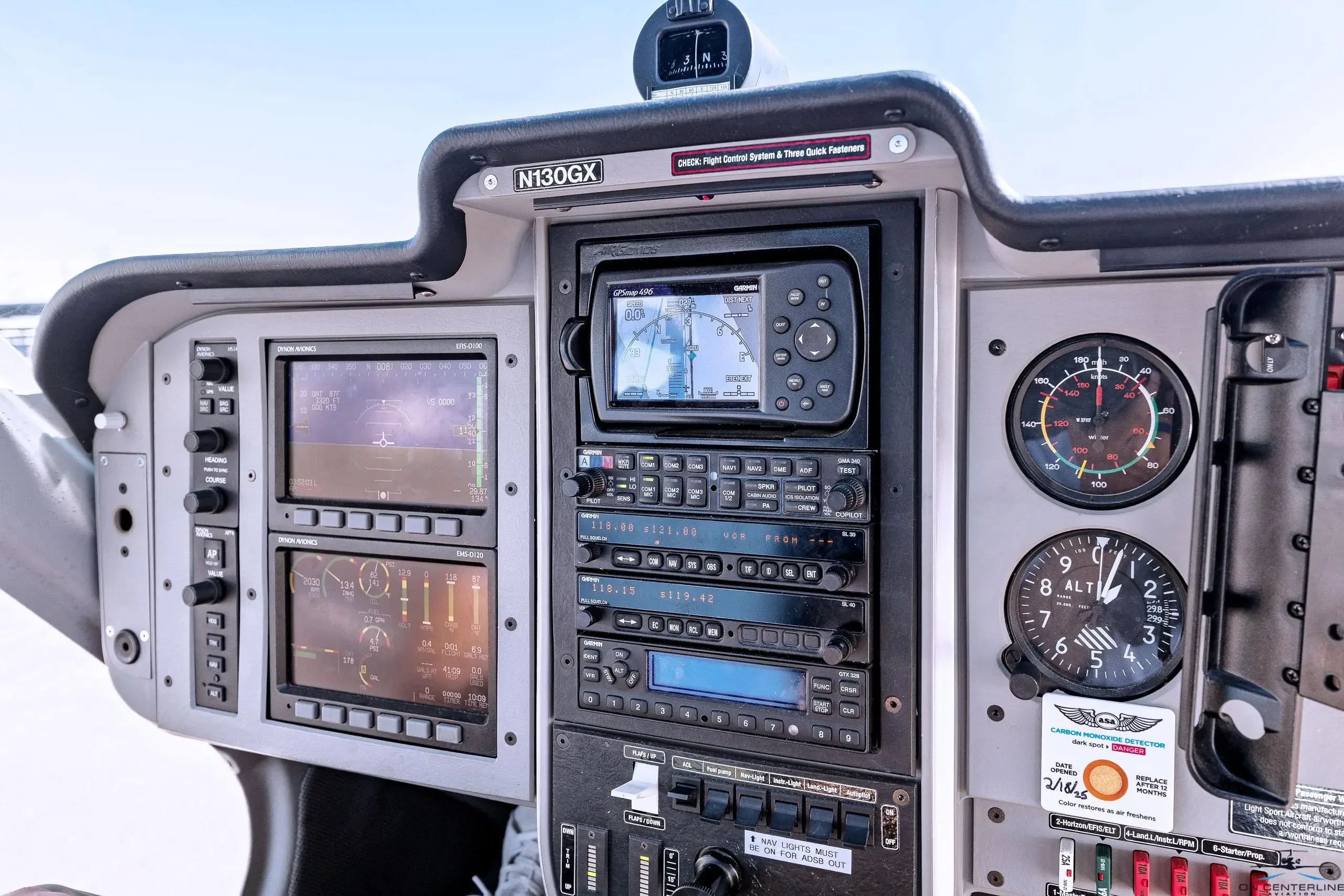 Avionics suite of a 2009.