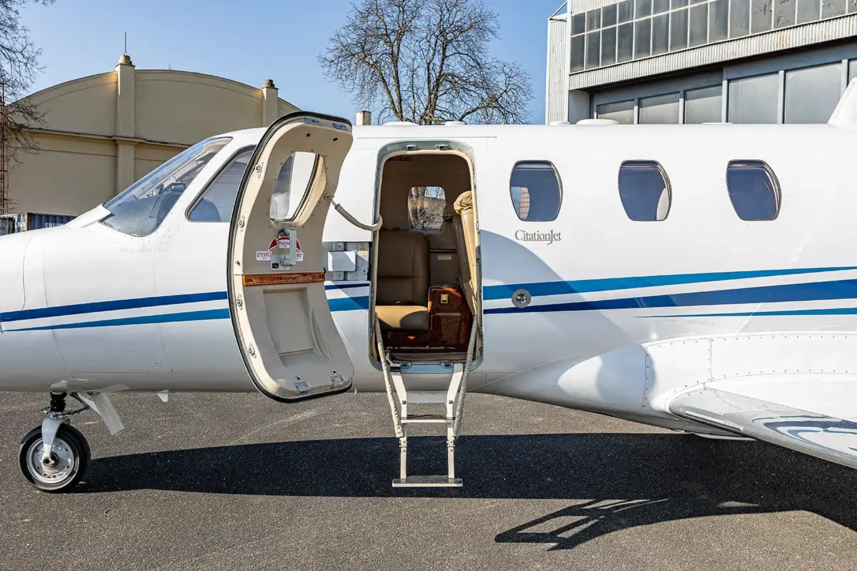 Exterior view of a 1999 Cessna Citation Jet.