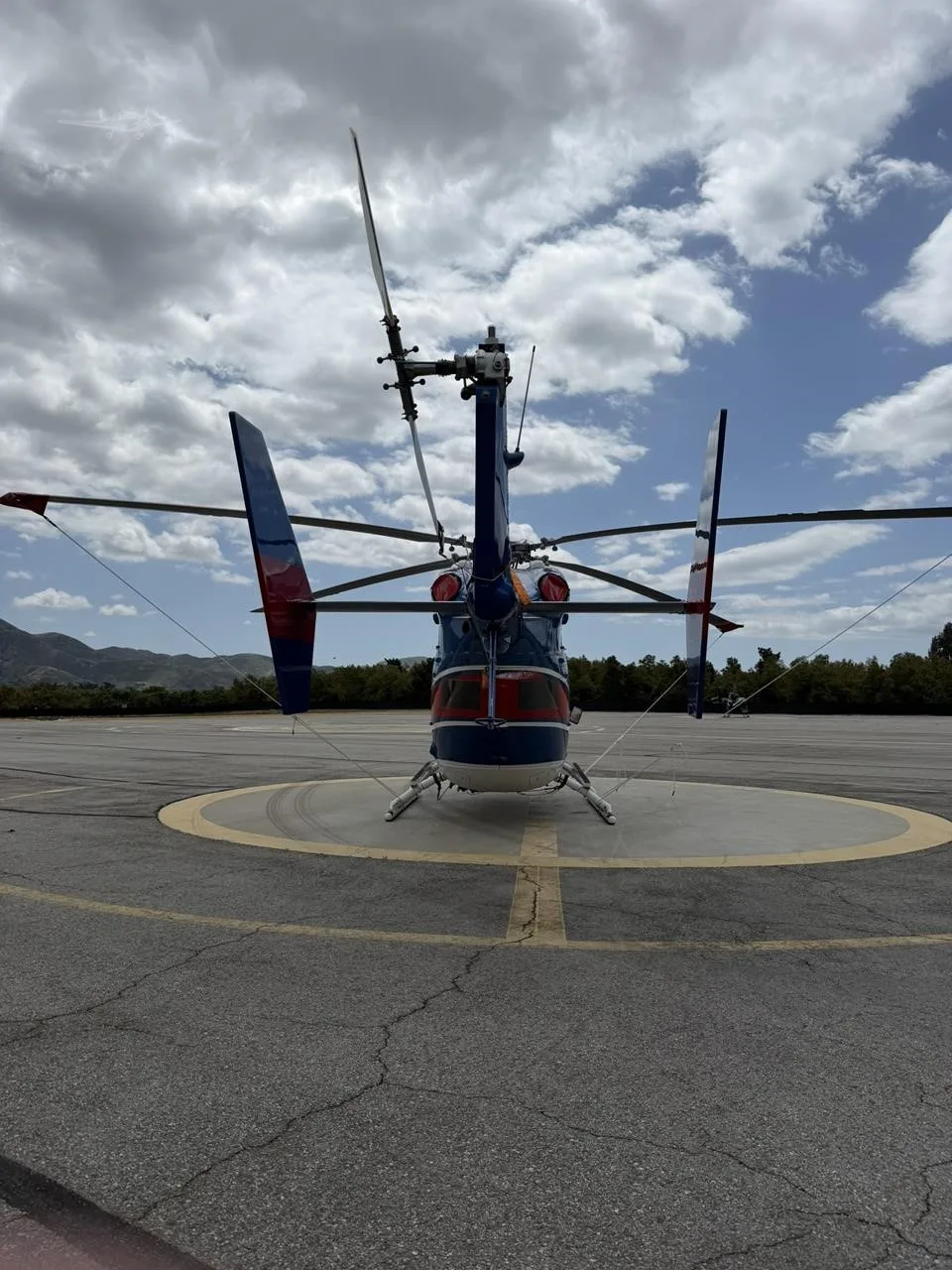 Exterior view of a 1991 EUROCOPTER BK117 B-2, N945ME.