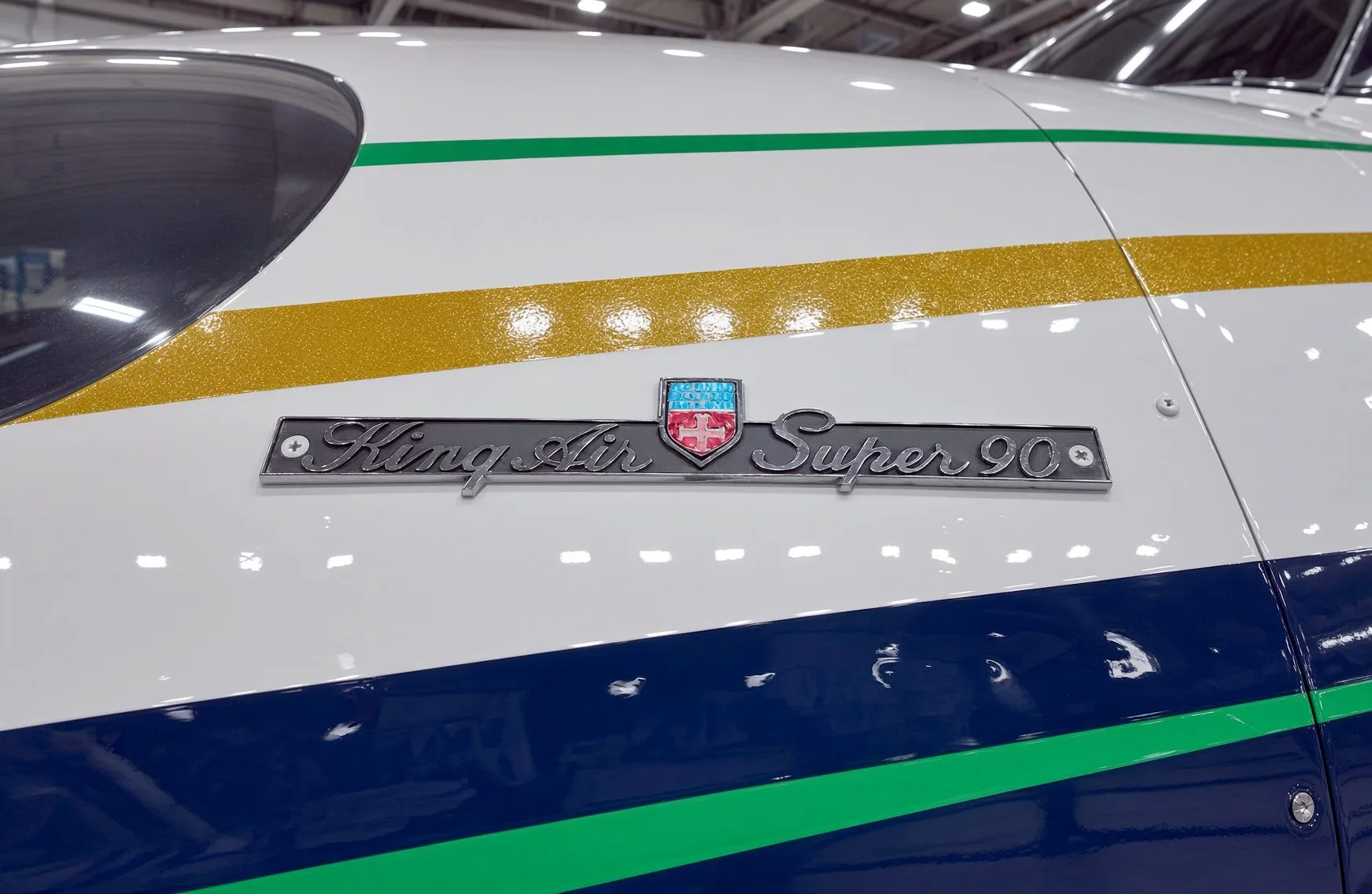 Cabin interior of a 1981 Textron Aviation King Air F90.