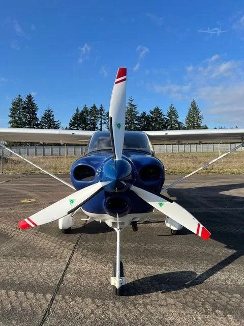 Exterior view of a 2019 TECNAM P2010 MKII, F-HGBO.