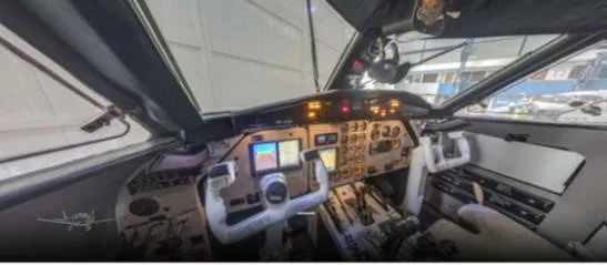 Cockpit and instrument panel of a 1991 LET L-410 UVP-E.
