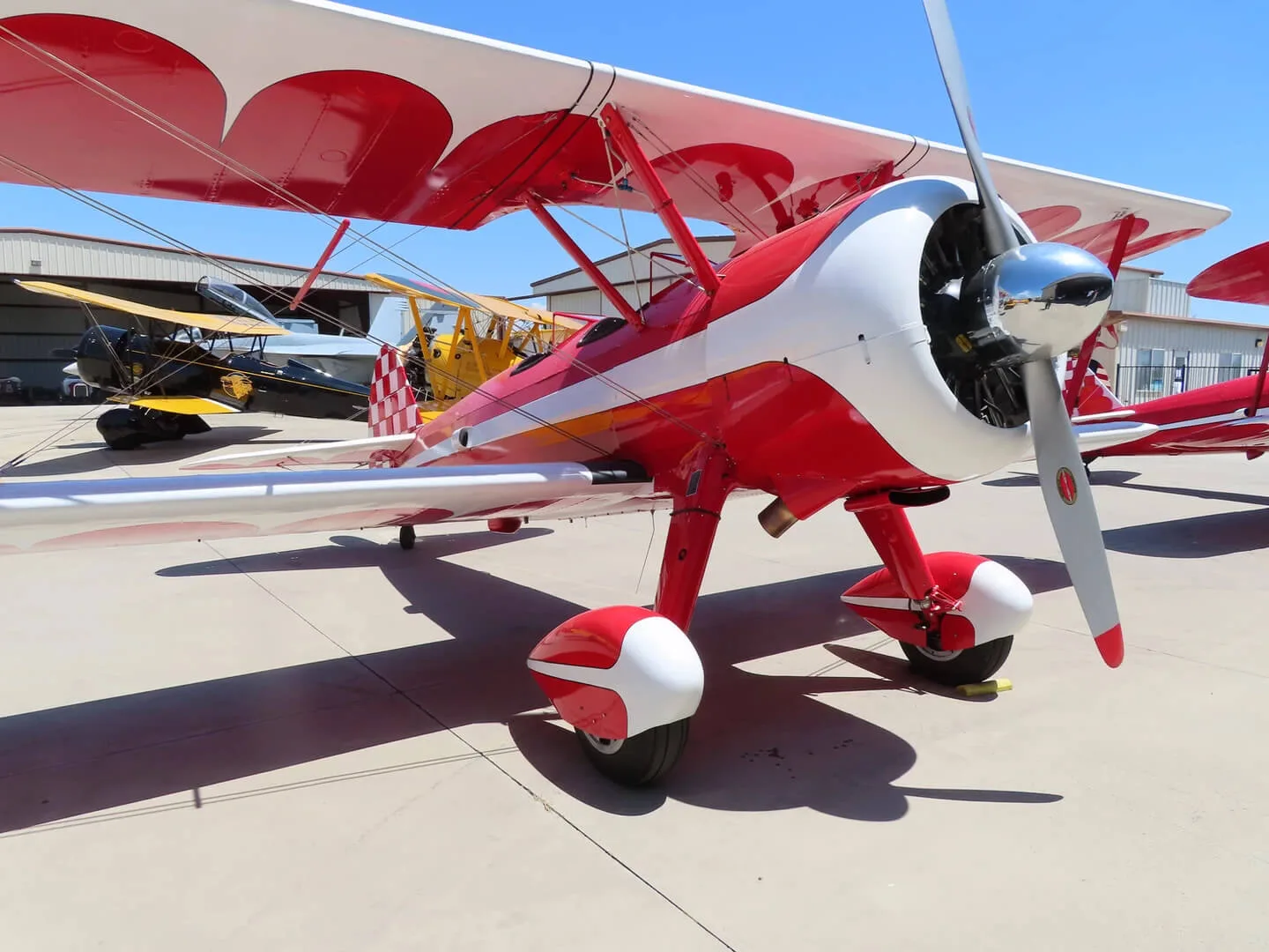 Engine detail of a 1941 Boeing A75N1 Stearman.