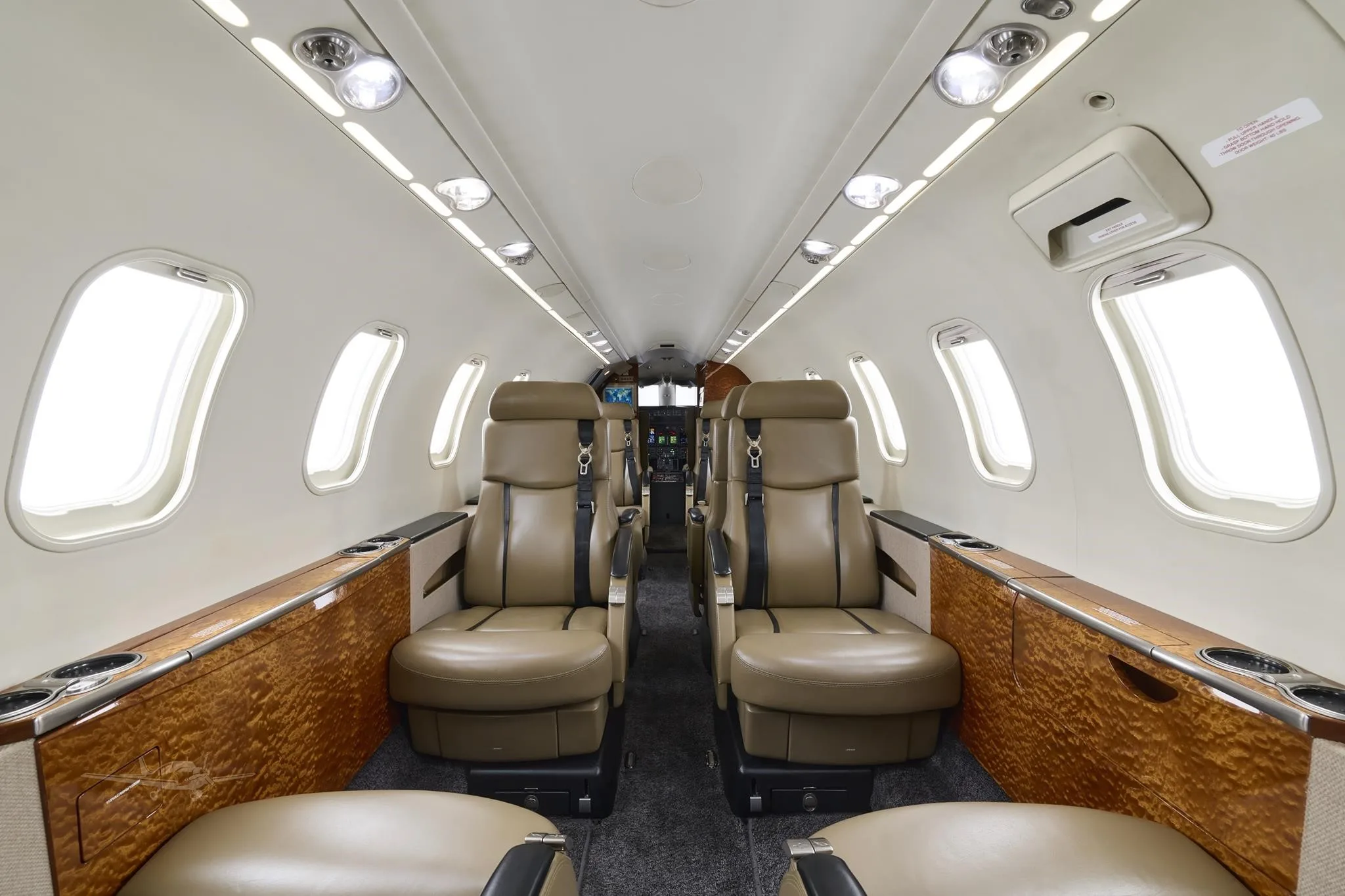 Cabin interior of a 2004 LEARJET 45XR.