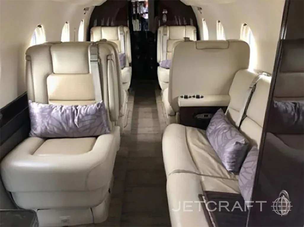 Cabin interior of a 2008 Gulfstream G150.