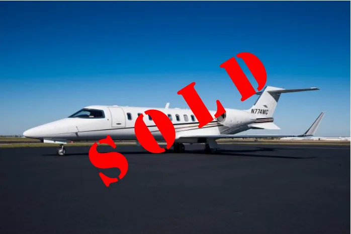 Exterior view of a 1999 Learjet 45, N774MC.