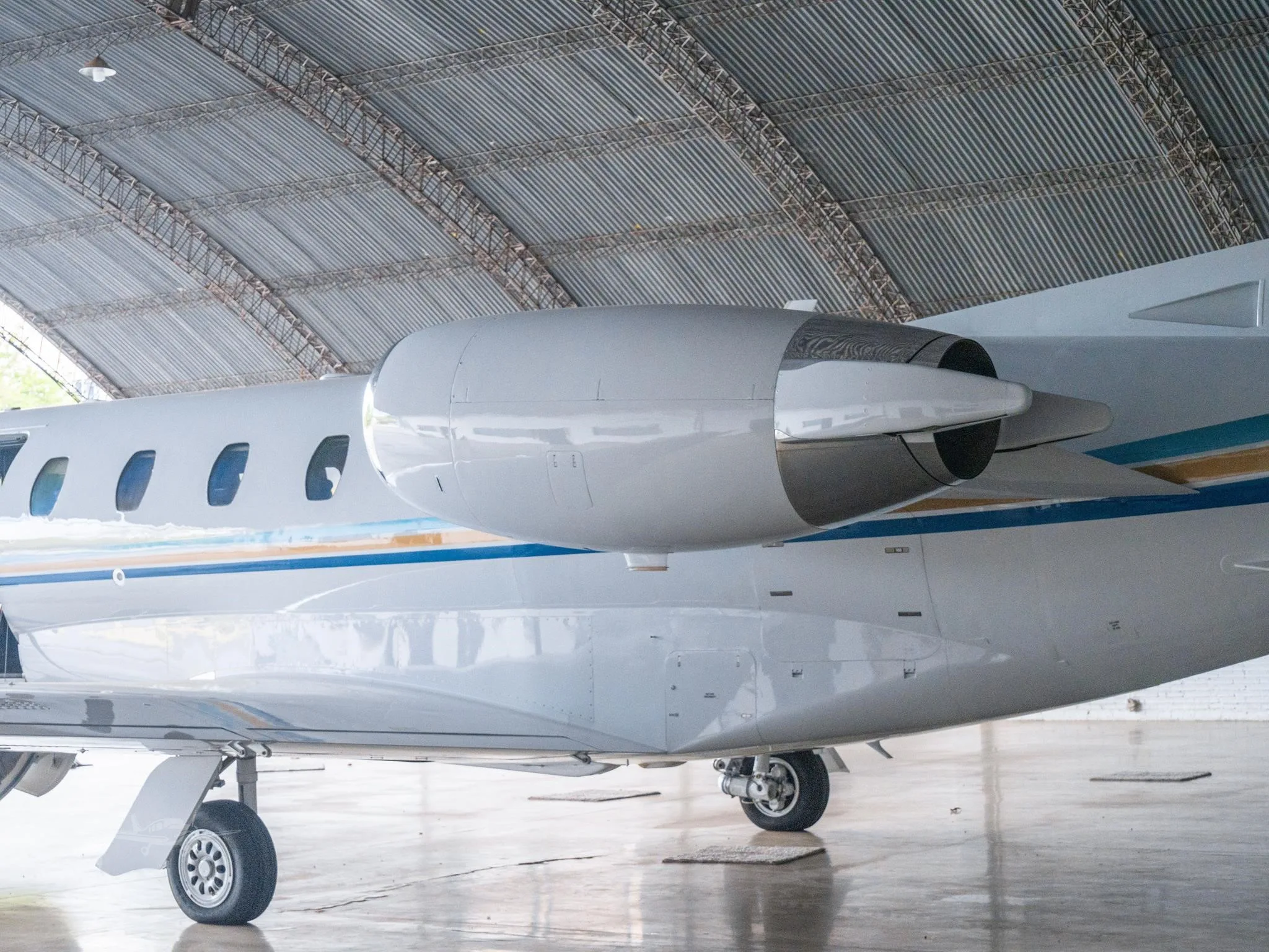 Exterior view of a 1998 CESSNA CITATION EXCEL, ZP-ADE.
