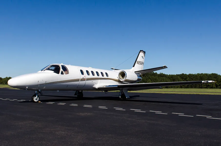 Cabin interior of a 1998 Cessna citation bravo sn 550 0840.