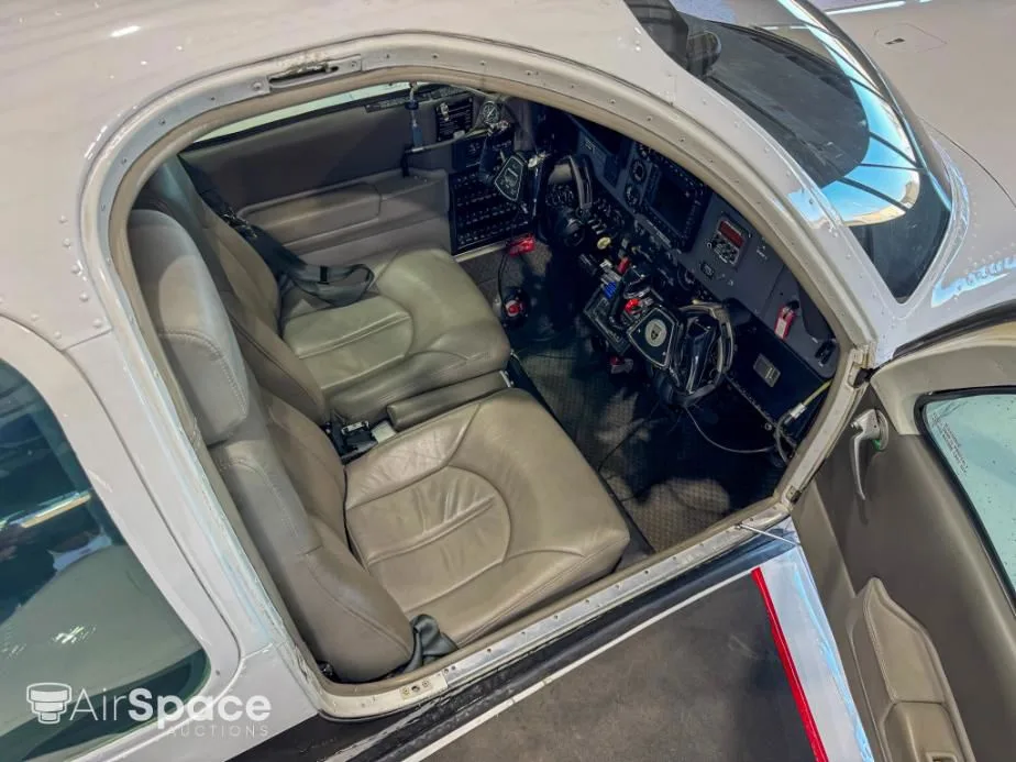 Cockpit and instrument panel of a 1984 Beechcraft B36TC Bonanza.