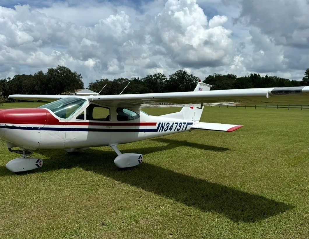 Exterior view of a 1968 Cessna 177 "Cardinal", N3479T.