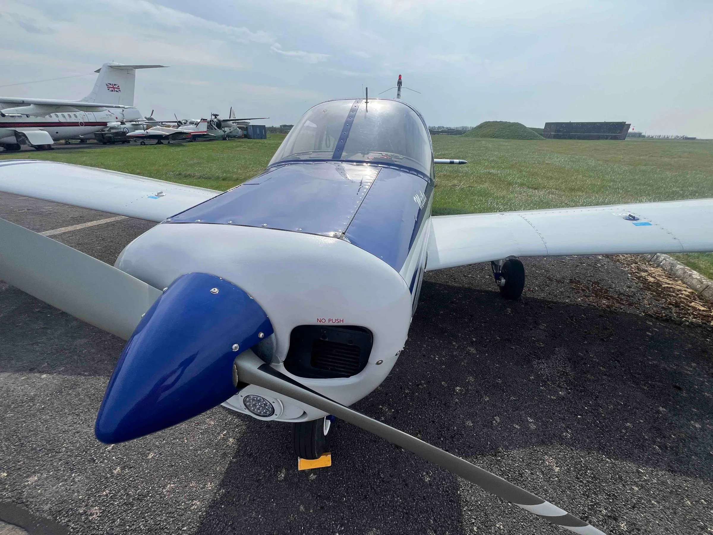 Exterior view of a 1969 Piper PA-28-140 Cherokee.