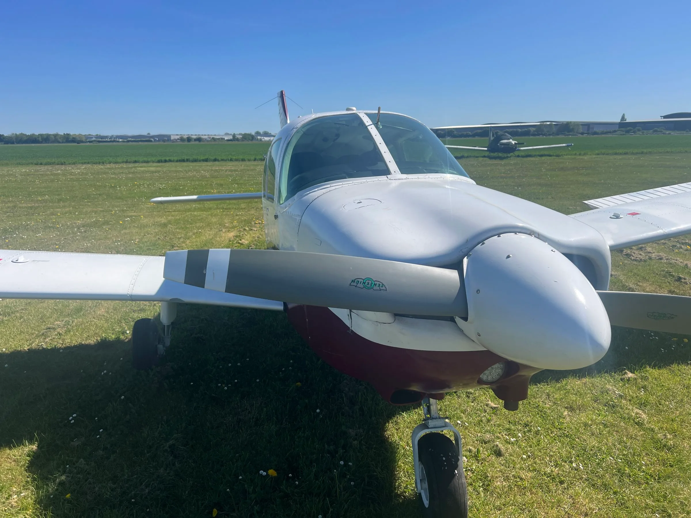Exterior view of a 1984 Piper PA-28-181 Archer II.