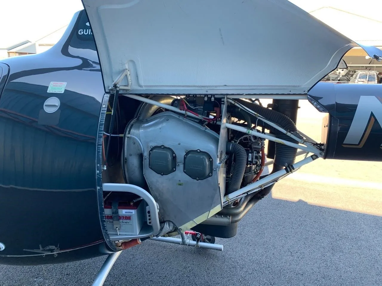 Cockpit and instrument panel of a 2022 GUIMBAL CABRI G2.