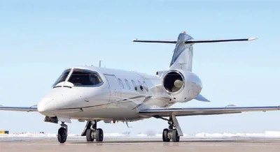 Exterior view of a 1995 Learjet 31A.