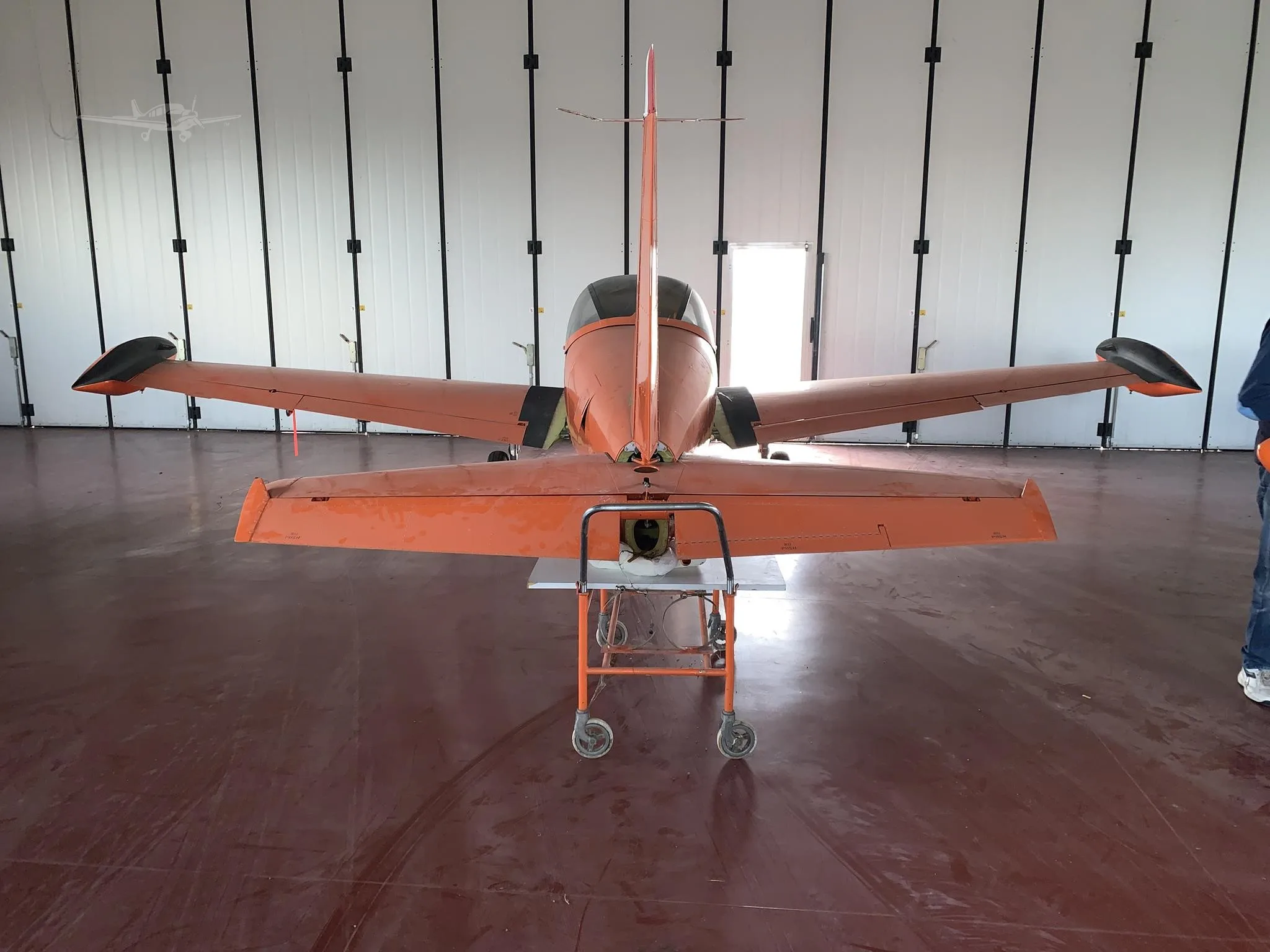 Exterior view of a 1970 SIAI MARCHETTI SF260, SYAI.