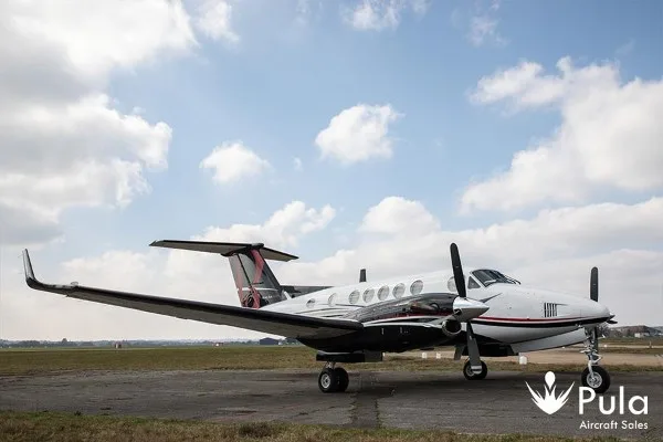Marketing image of a 1980 Beech King Air 200.