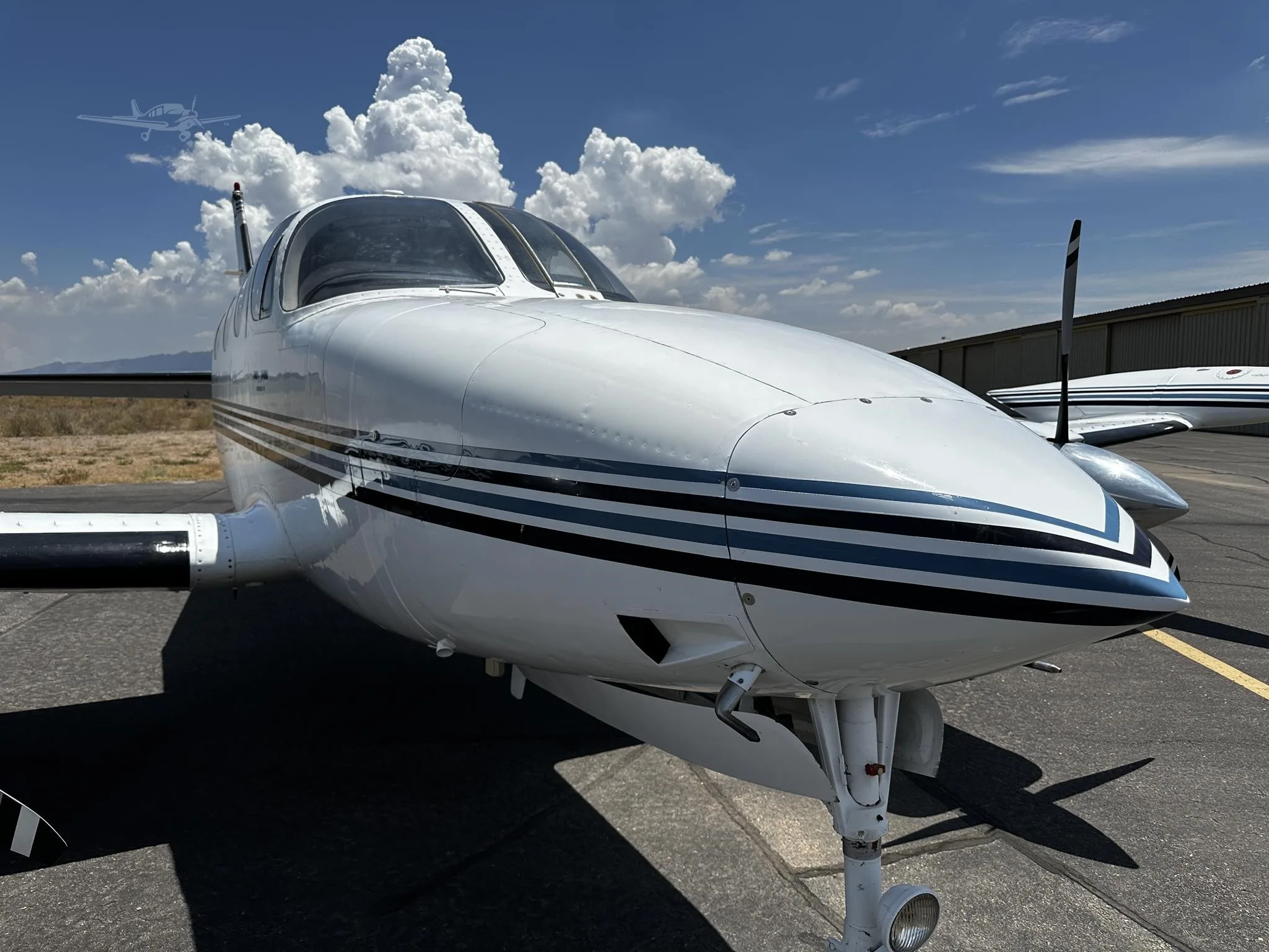 Exterior view of a 1982 CESSNA 340A, N340MB.