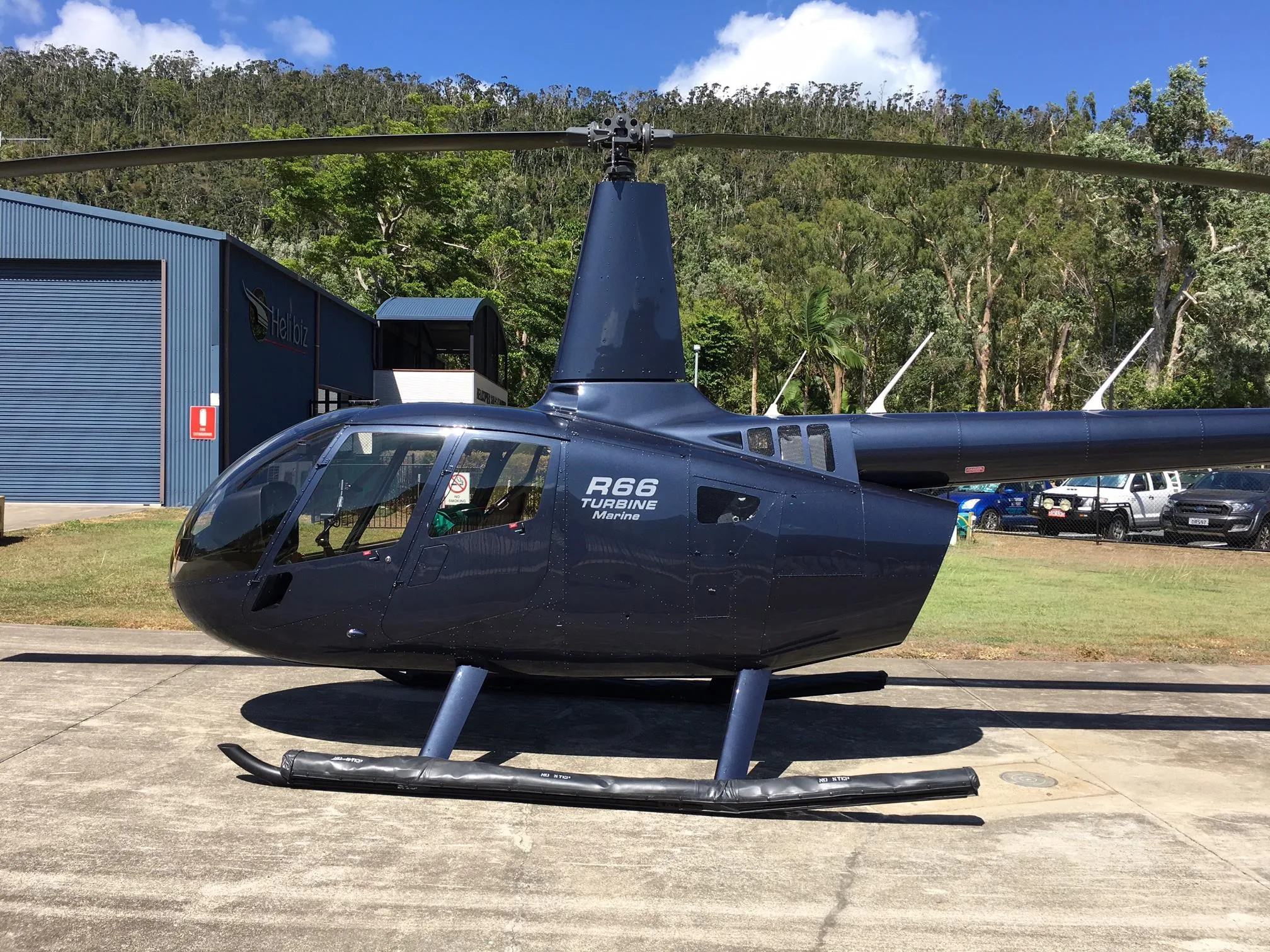Exterior view of a 2025 ROBINSON R66 TURBINE MARINE.