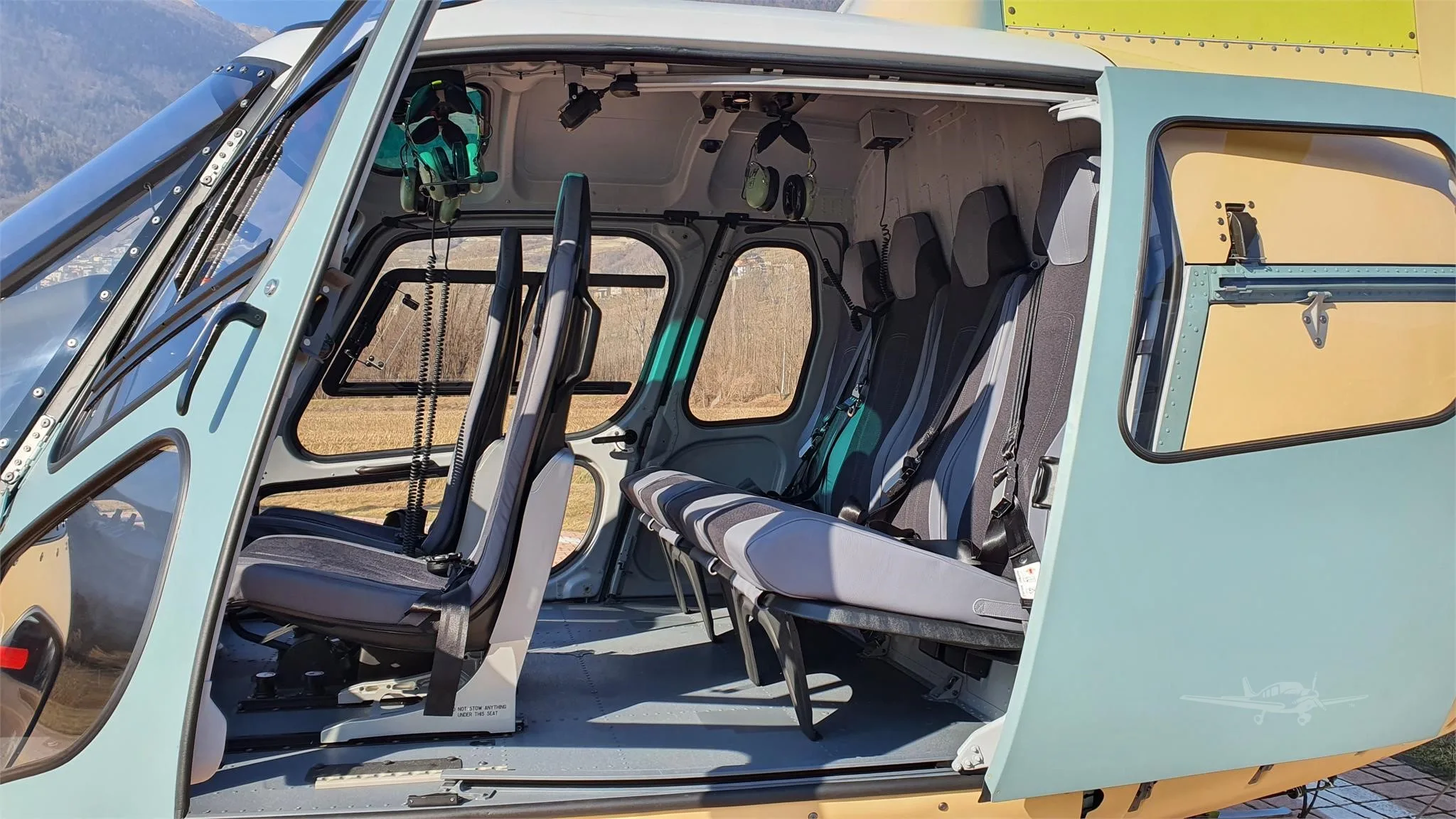 Cabin interior of a 2022 AIRBUS H125.