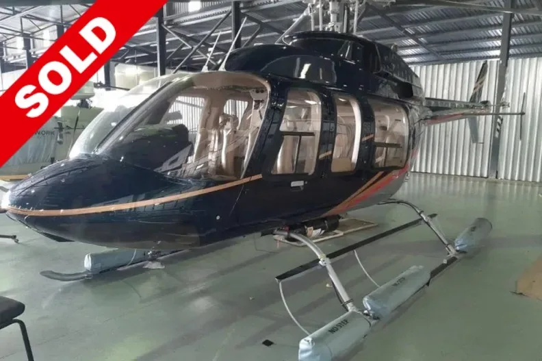 Exterior view of a 1983 Bell 222B.