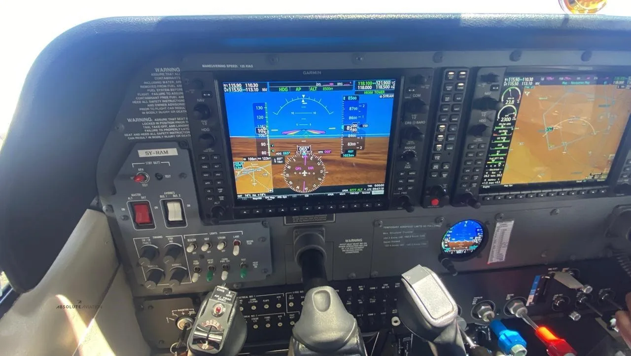 Avionics suite of a 2023 CESSNA TURBO 206H STATIONAIR HD.