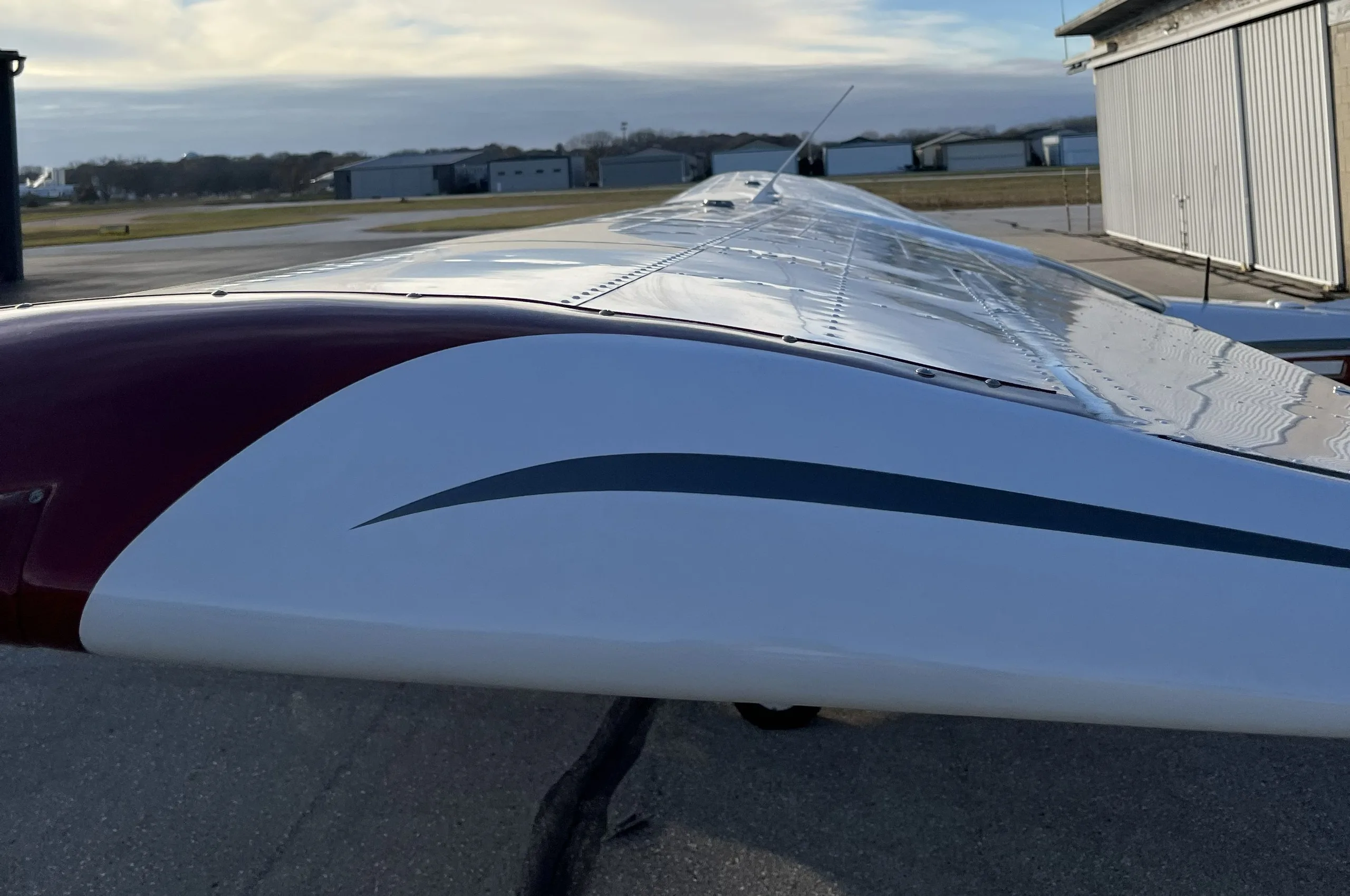 Exterior view of a 1977, N52046.