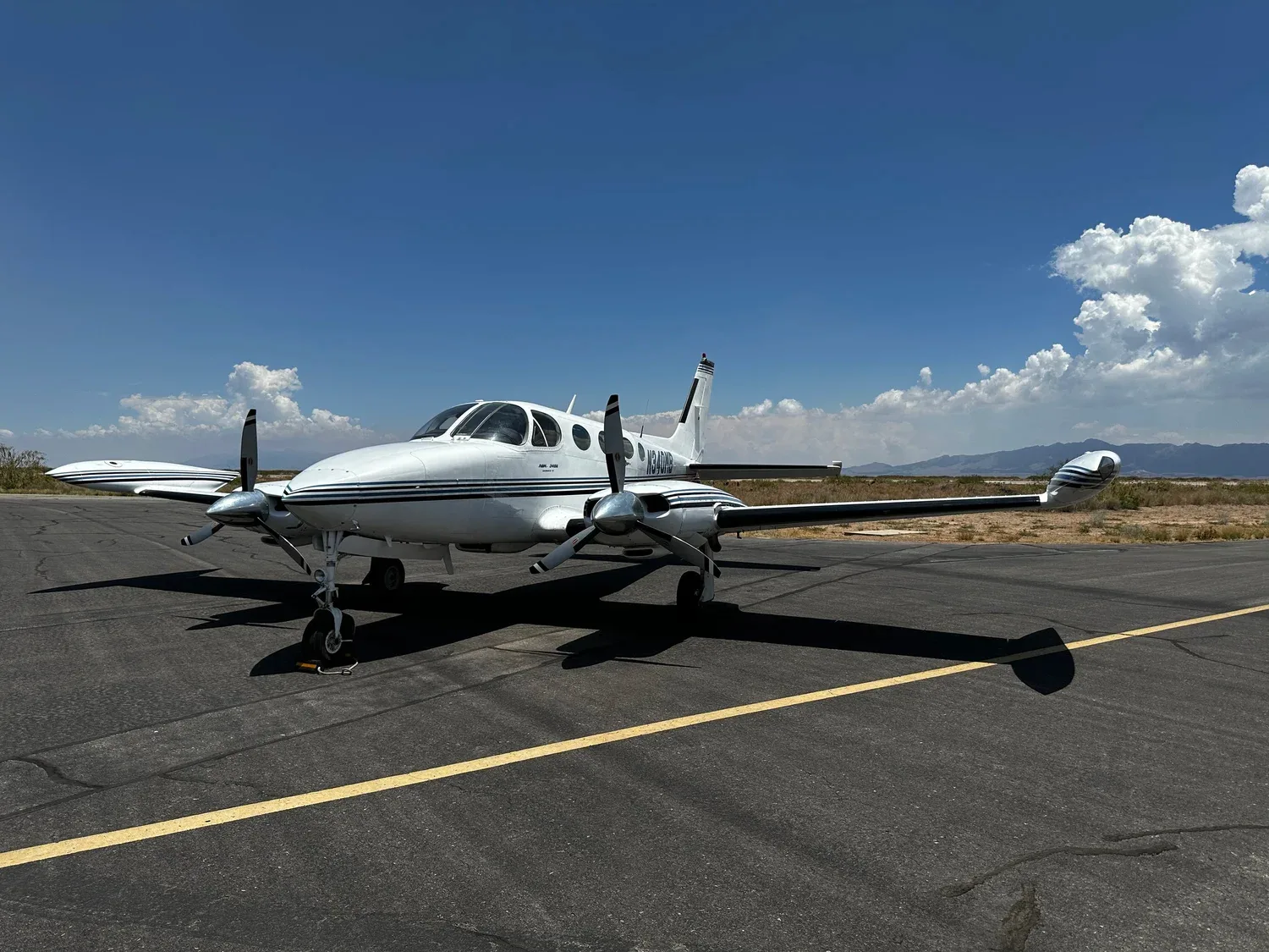 Exterior view of a Lonestar Aircraft Sales 340A — Lonestar Aircraft Sales.