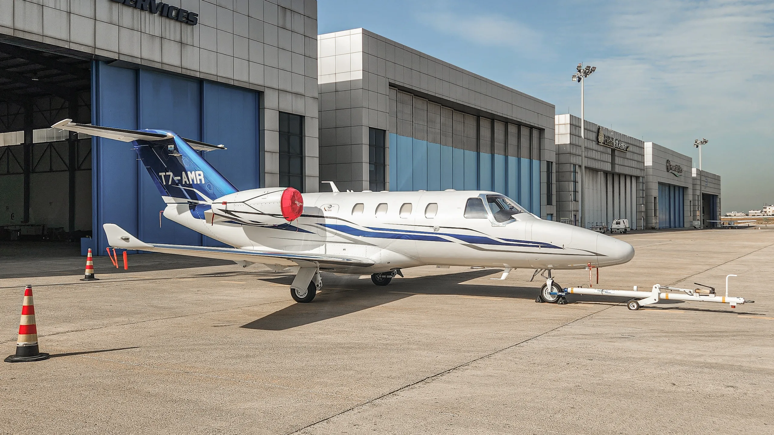 Cabin interior of a 2014 Cessna citation m2.