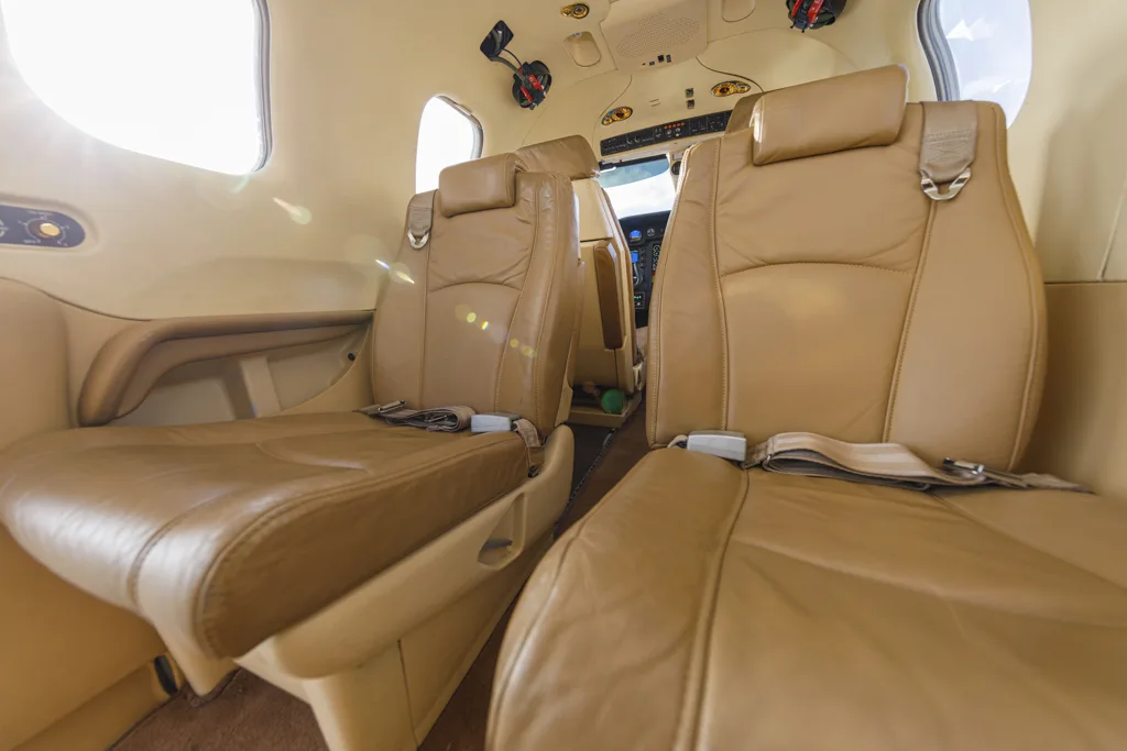 Cabin interior of a 2008 Daher.