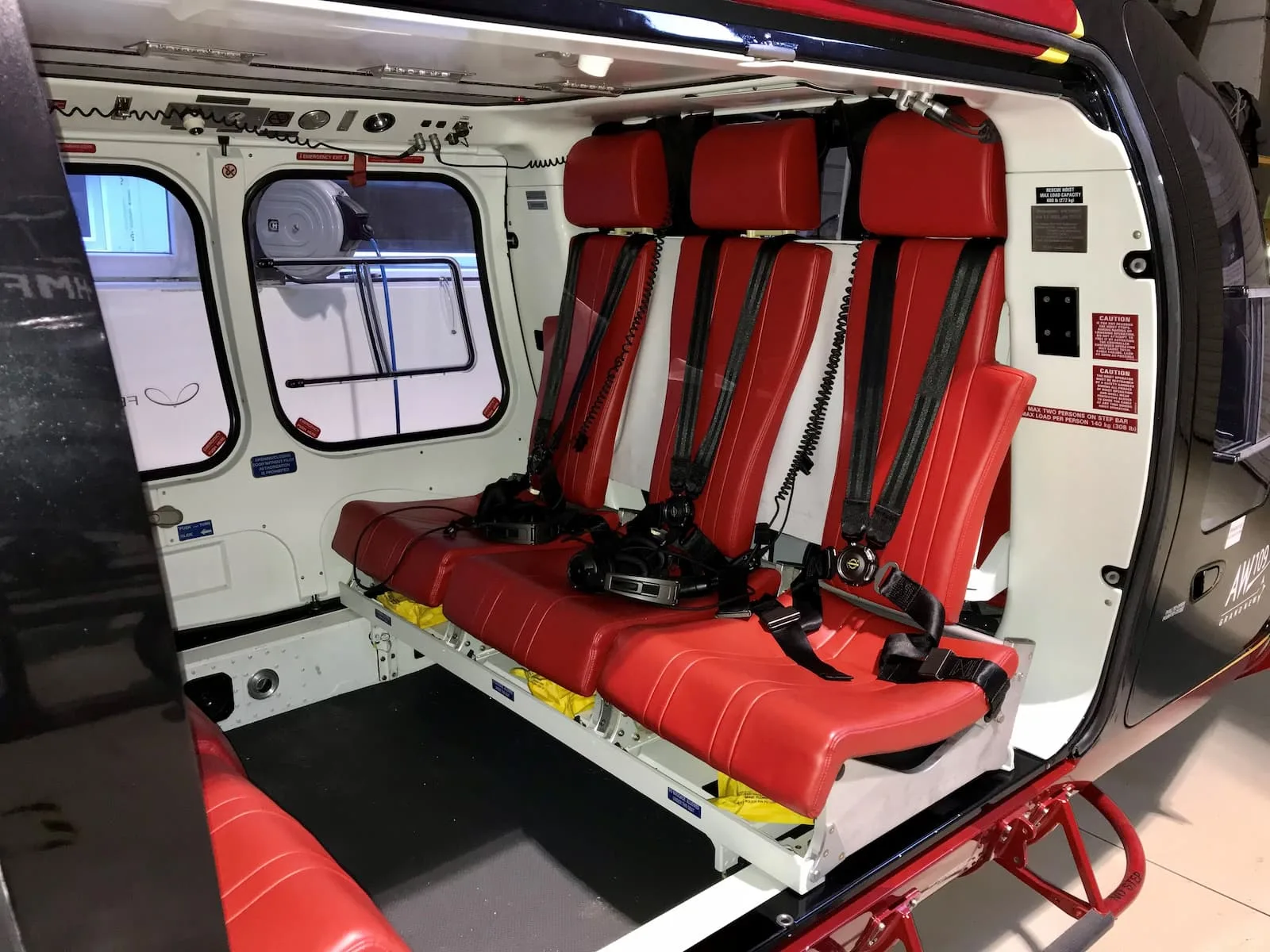 Exterior view of a 2015 Leonardo AW109SP GrandNew, I-GSSV.