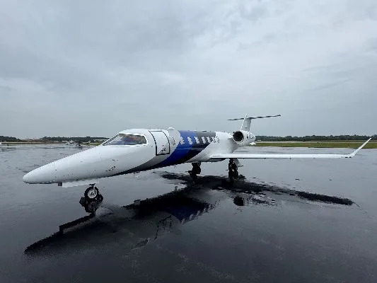 Marketing image of a 2017 Learjet 75.