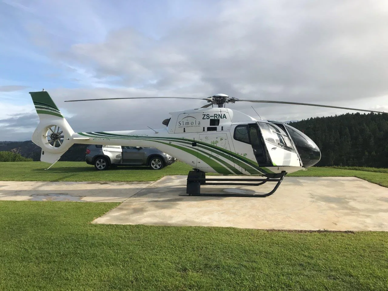 Exterior view of a Helicopter EC120.