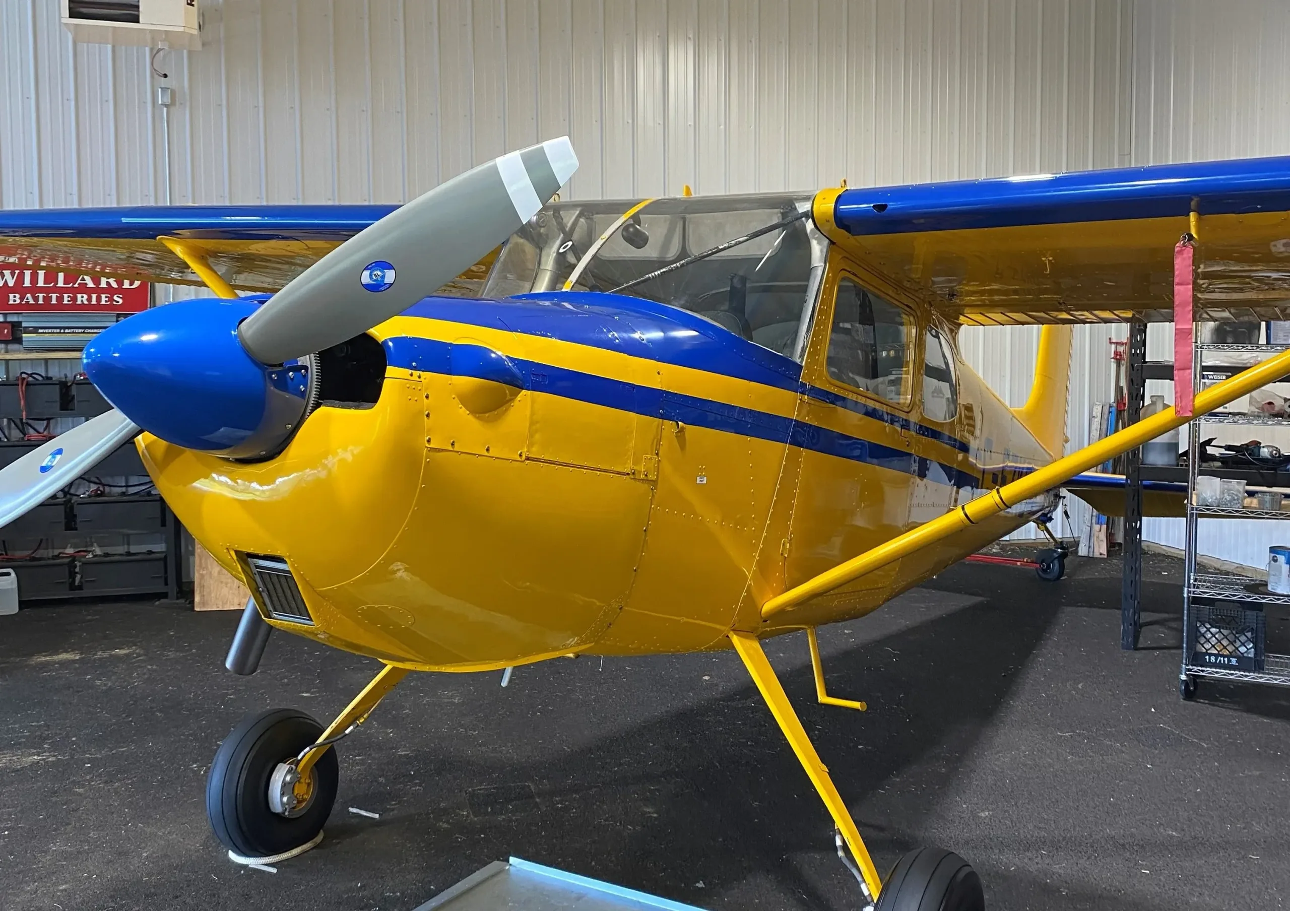 Exterior view of a 1956 Cessna.