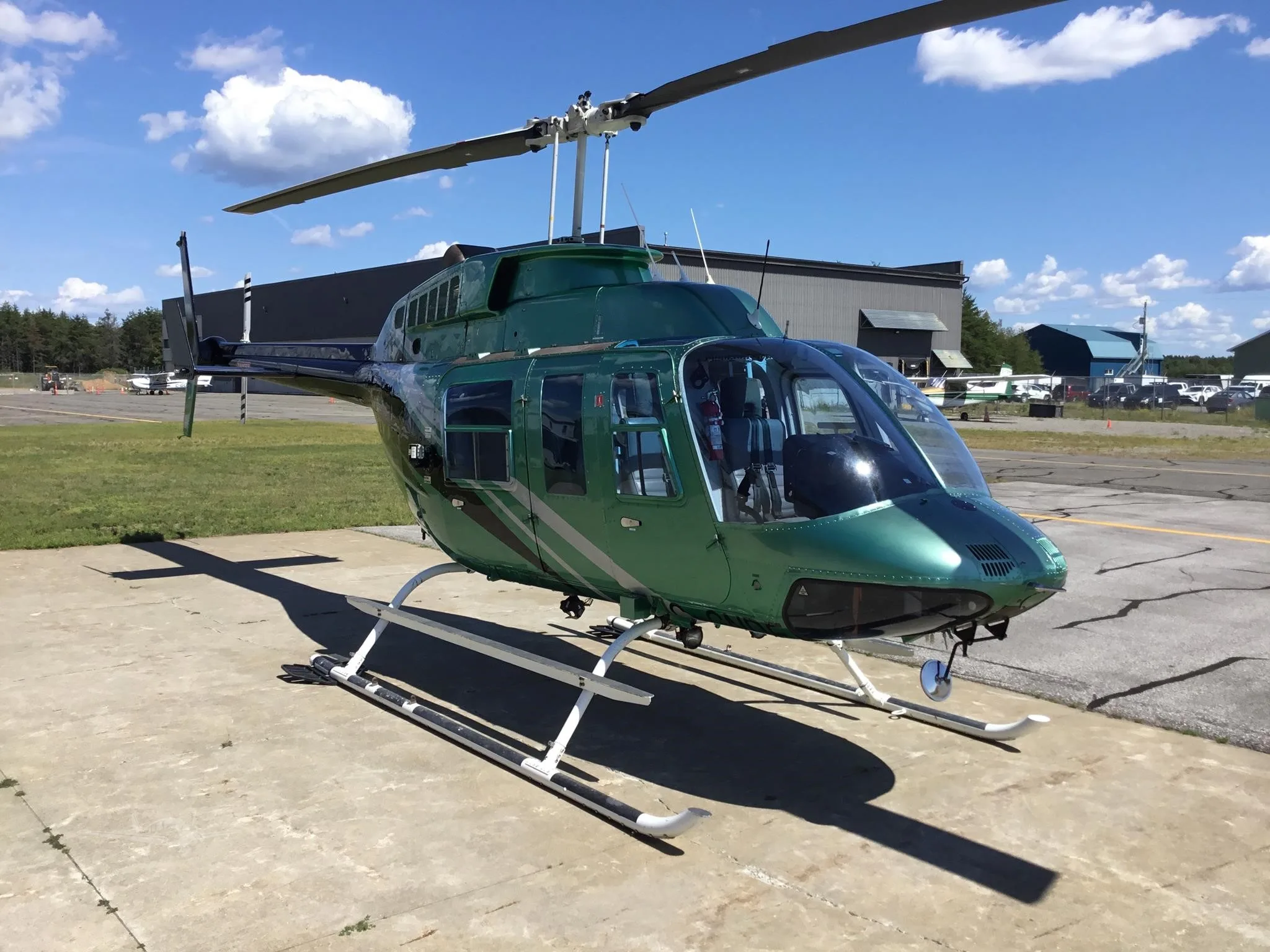 Exterior view of a 1981 BELL 206L I/C30P.