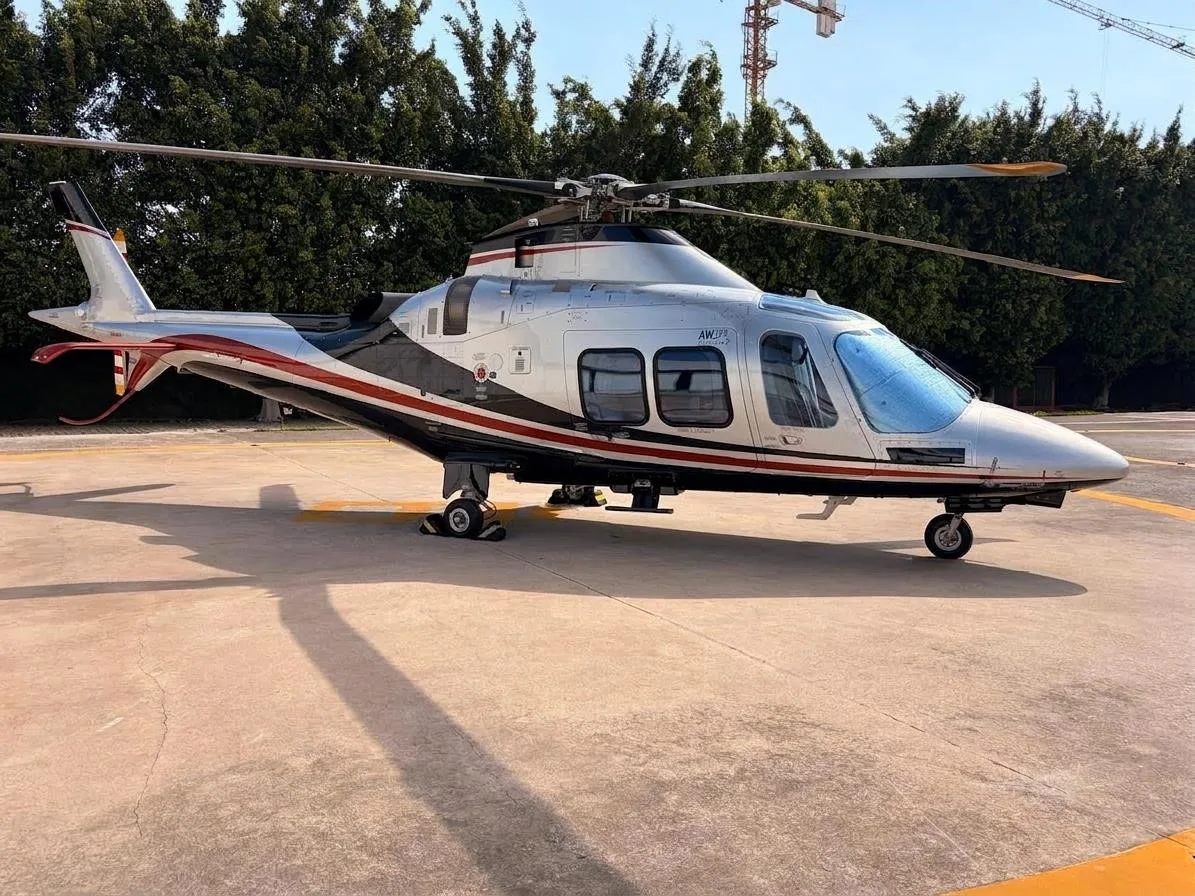 Exterior view of a 2021 LEONARDO AW109SP GRANDNEW.