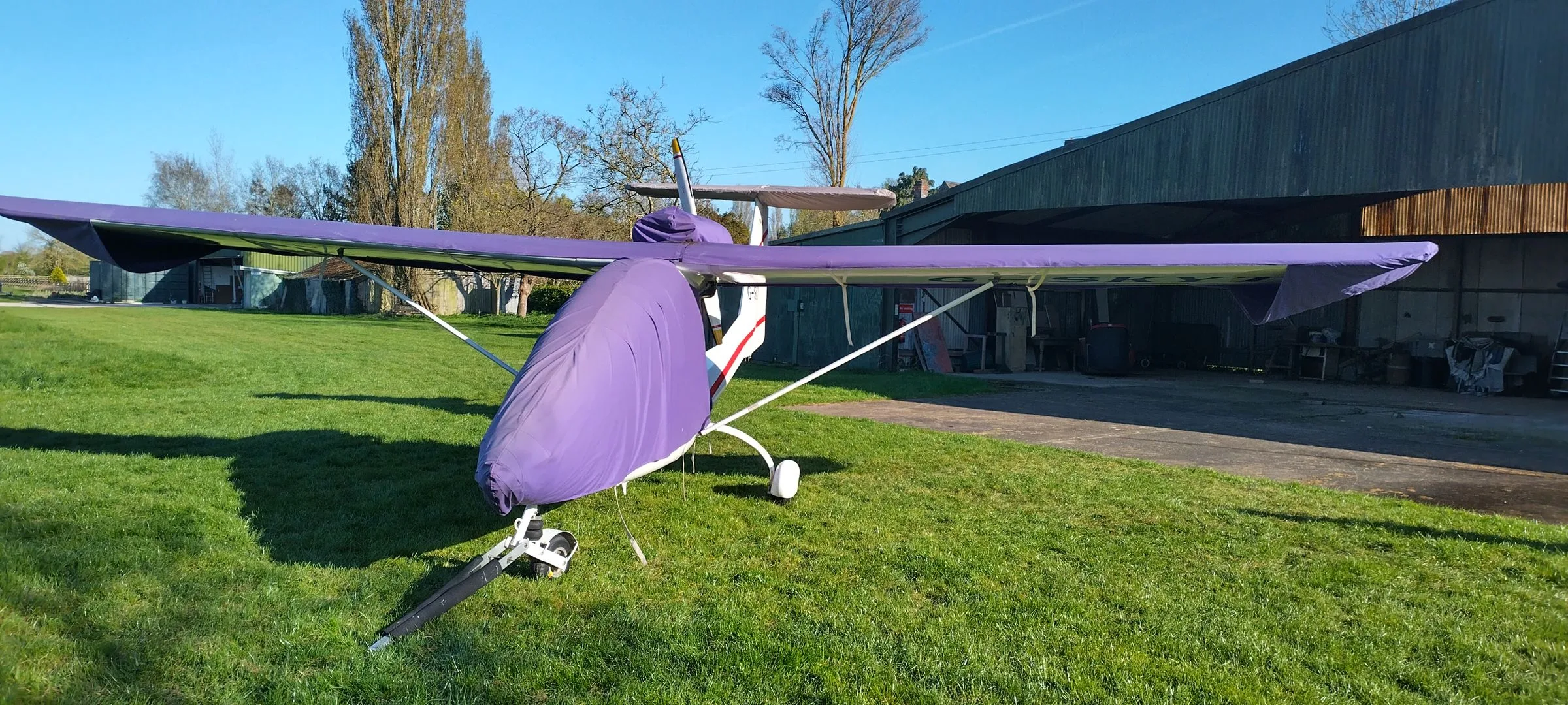Exterior view of a 1996 3I Sky Arrow 650 TC, G-SKYT.