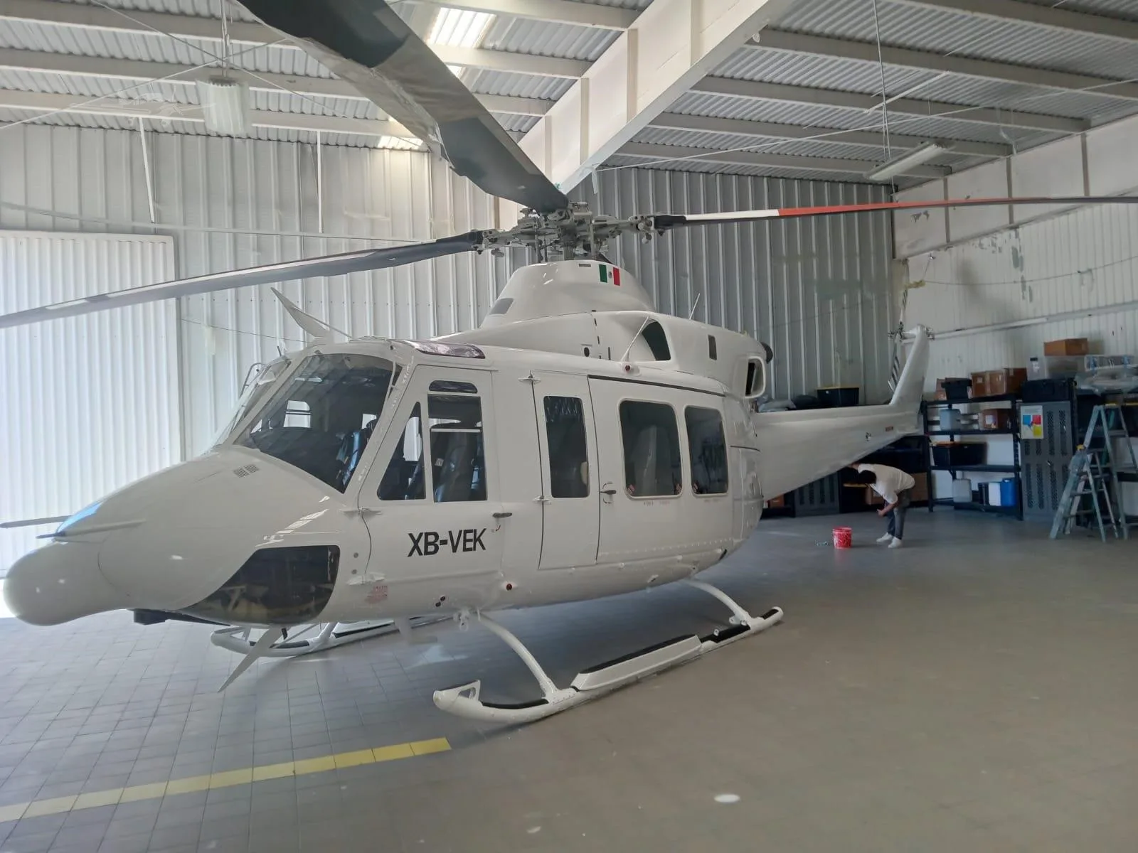 Exterior view of a 2009 BELL 412EP, XB-VEK.