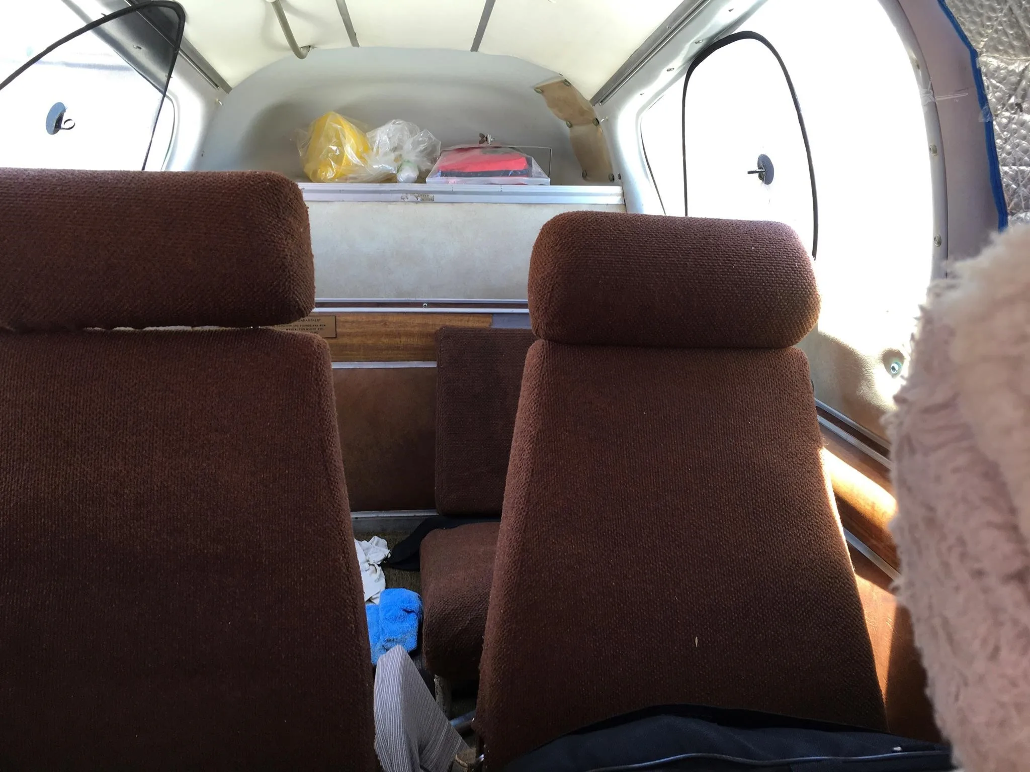 Cabin interior of a 1967 BEECHCRAFT V35 BONANZA.