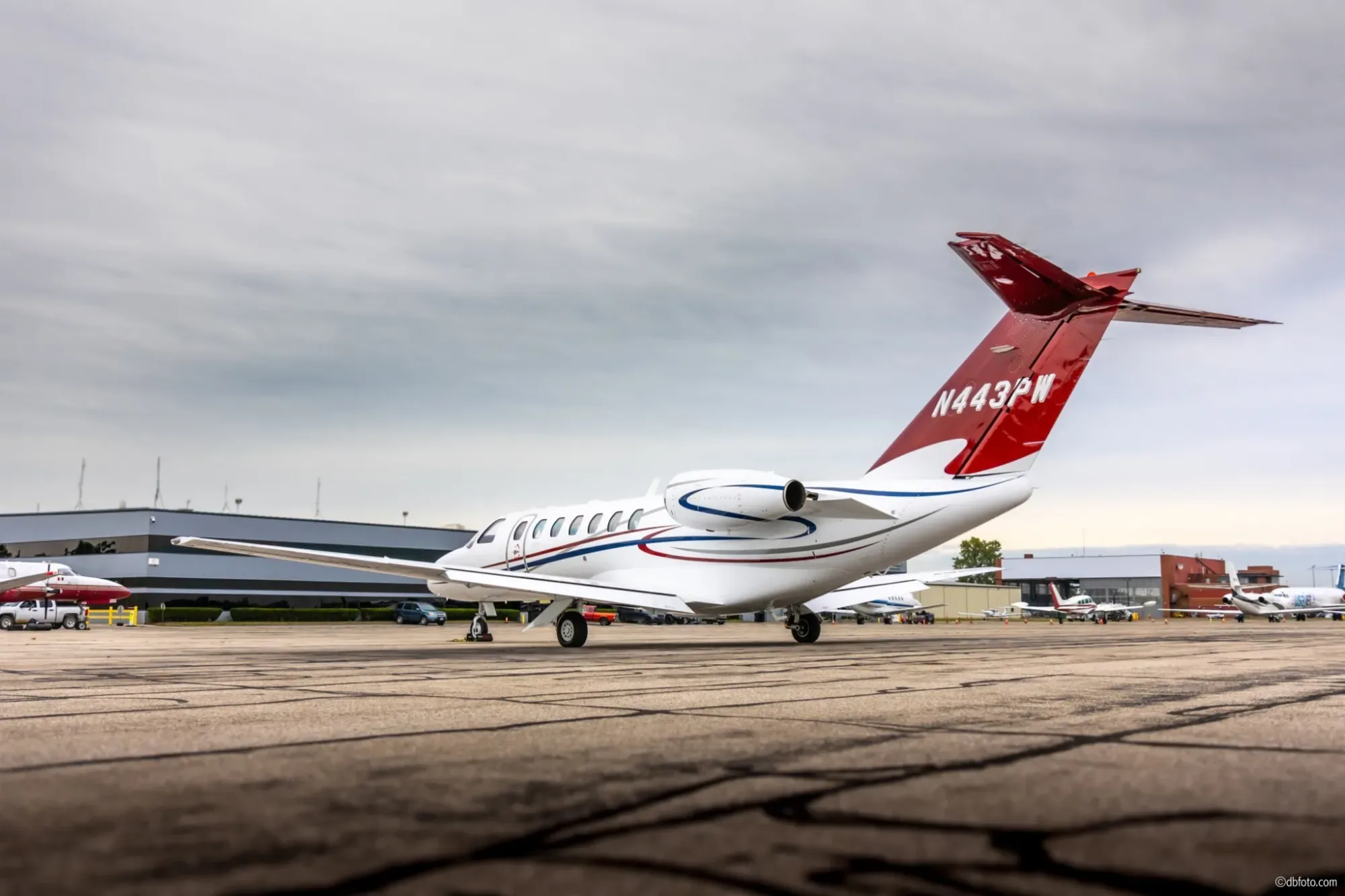 Exterior view of a 2006 Cessna Citation CJ3.