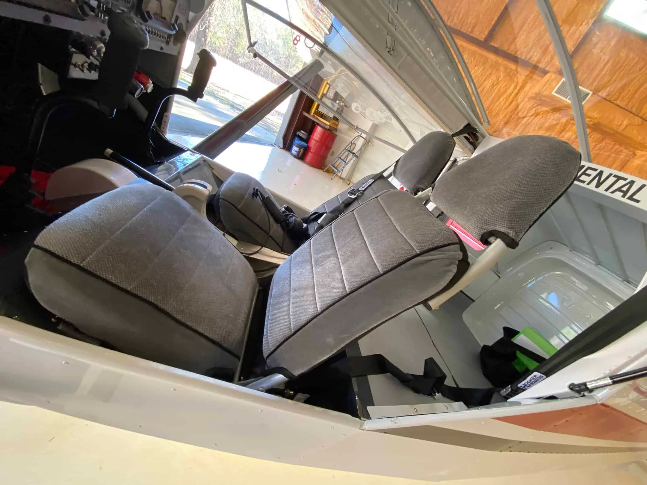 Cabin interior of a 2021 Rans S21.