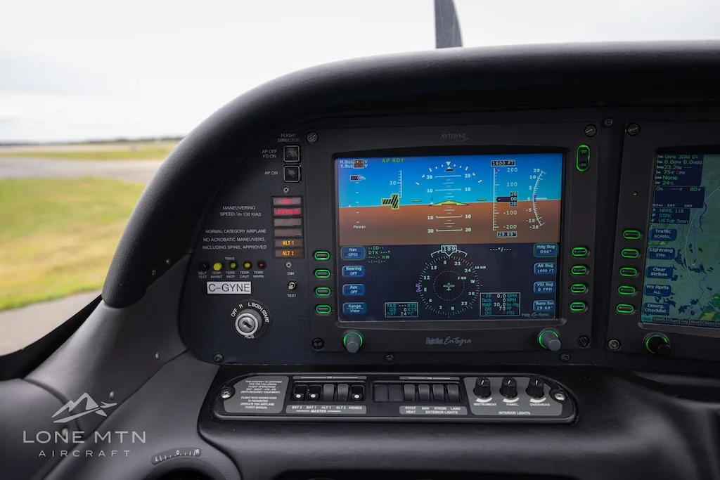 Avionics suite of a 2008 Cirrus SR20 G3.