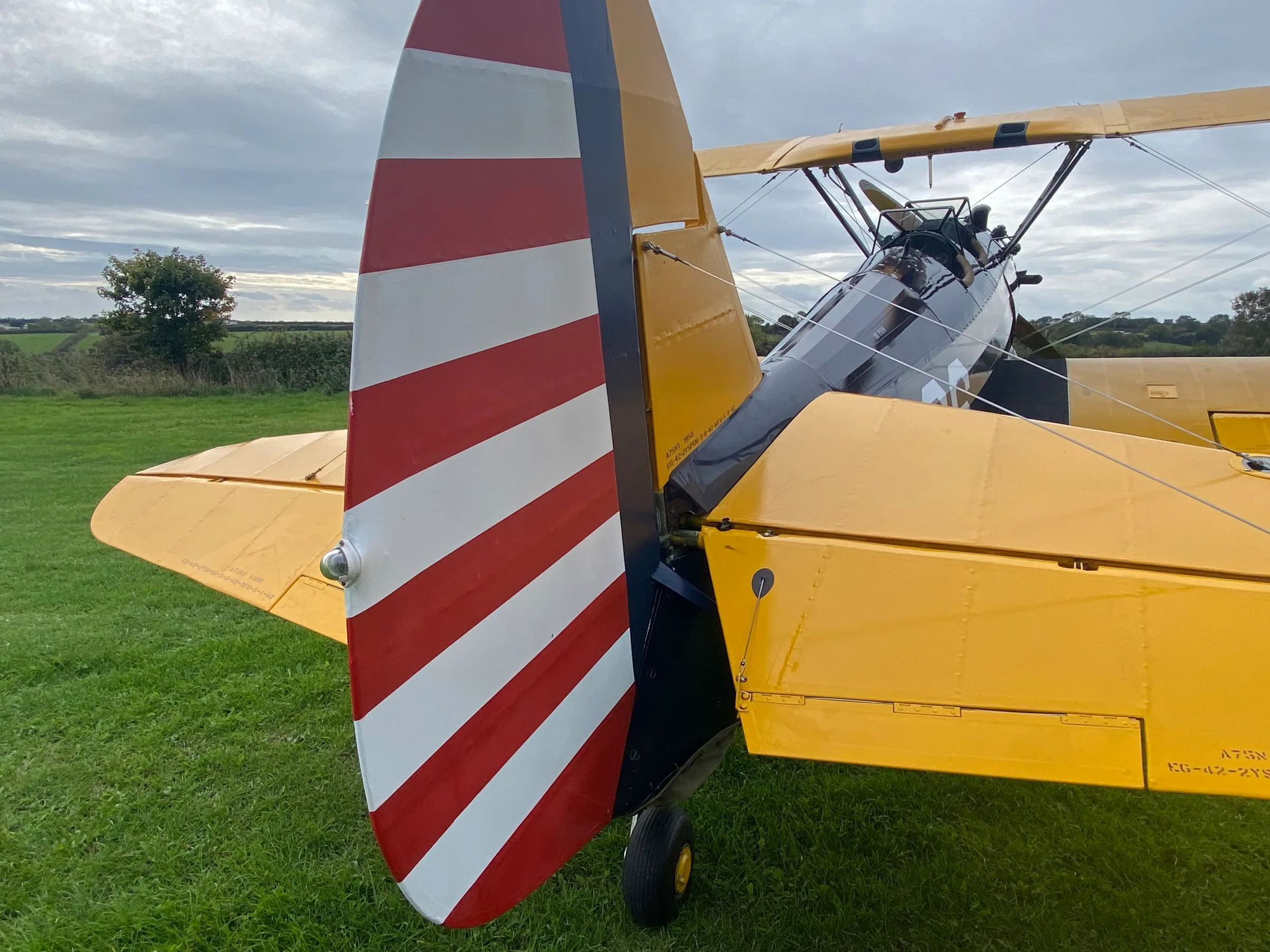 Exterior view of a 1945 Boeing Stearman A75-N1.