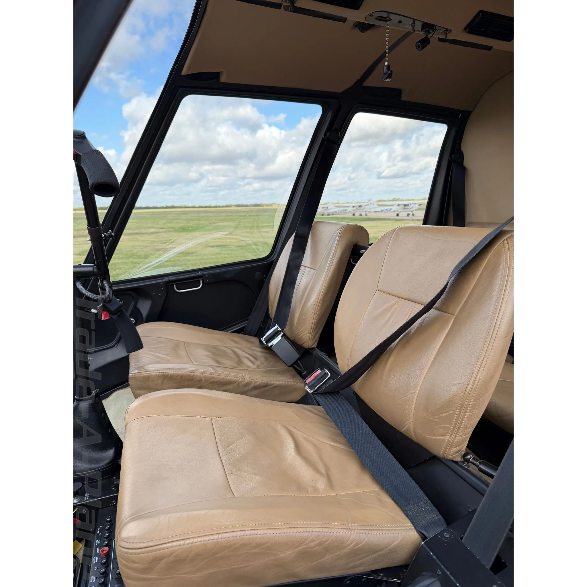 Cabin interior of a 2015 ROBINSON R44 RAVEN II.