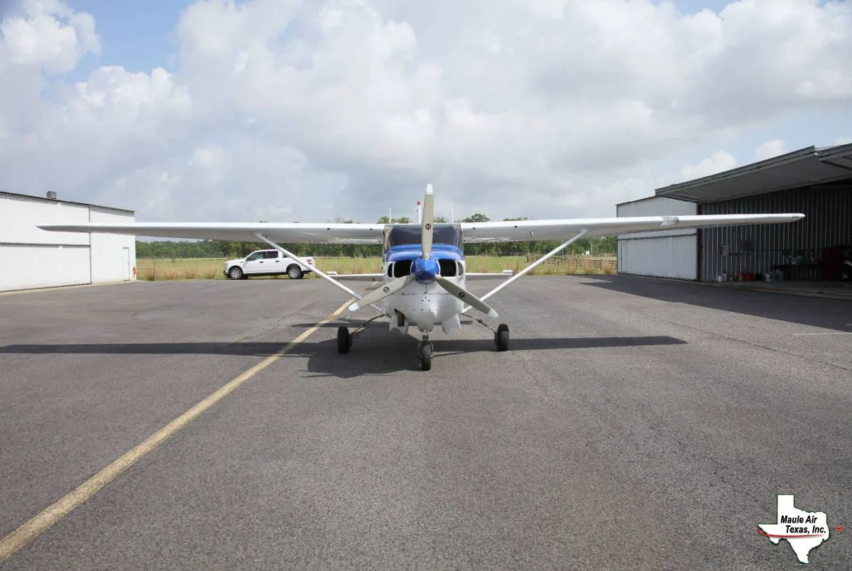 Exterior view of a 1967 Cessna TP206C Turbo Super Skylane.