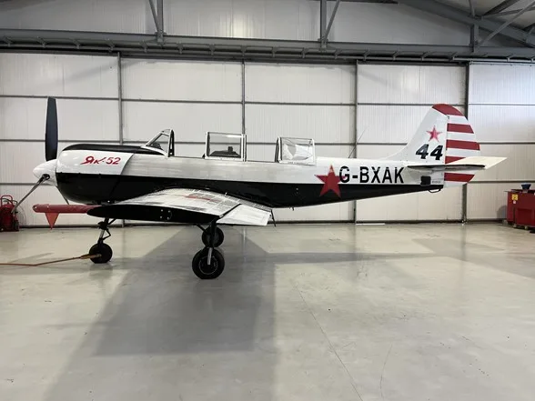 Exterior view of a 1981 Yakovlev Yak-52.