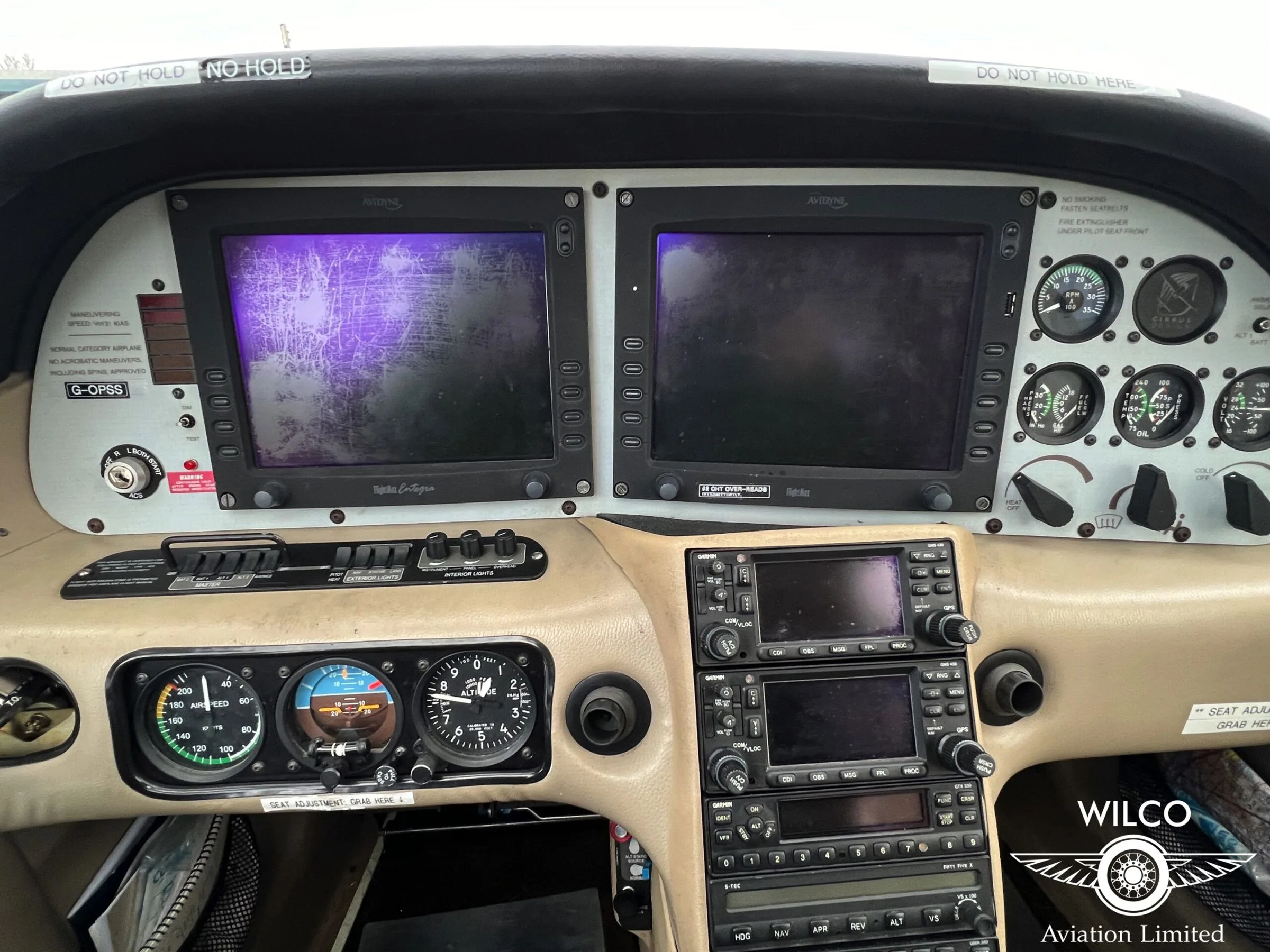 Avionics suite of a 2004 Cirrus SR20 G2.