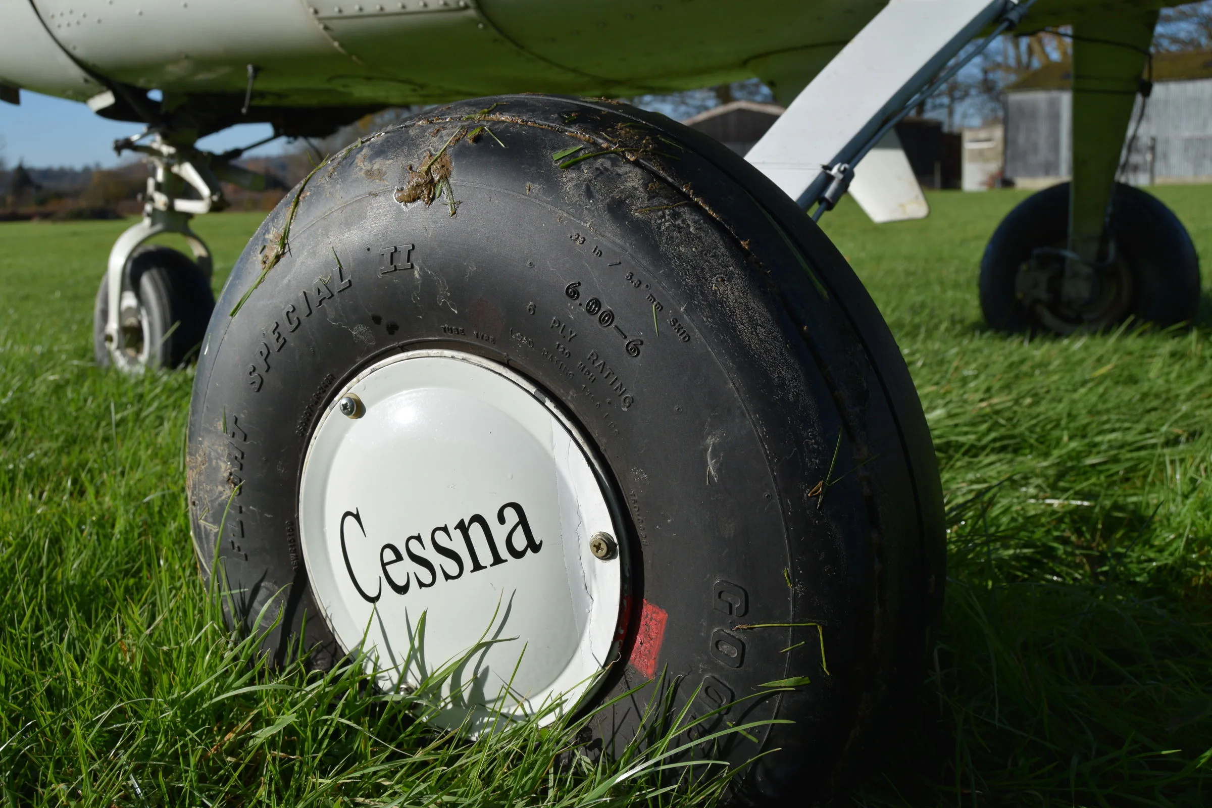 Exterior view of a 1968 Cessna F150H.