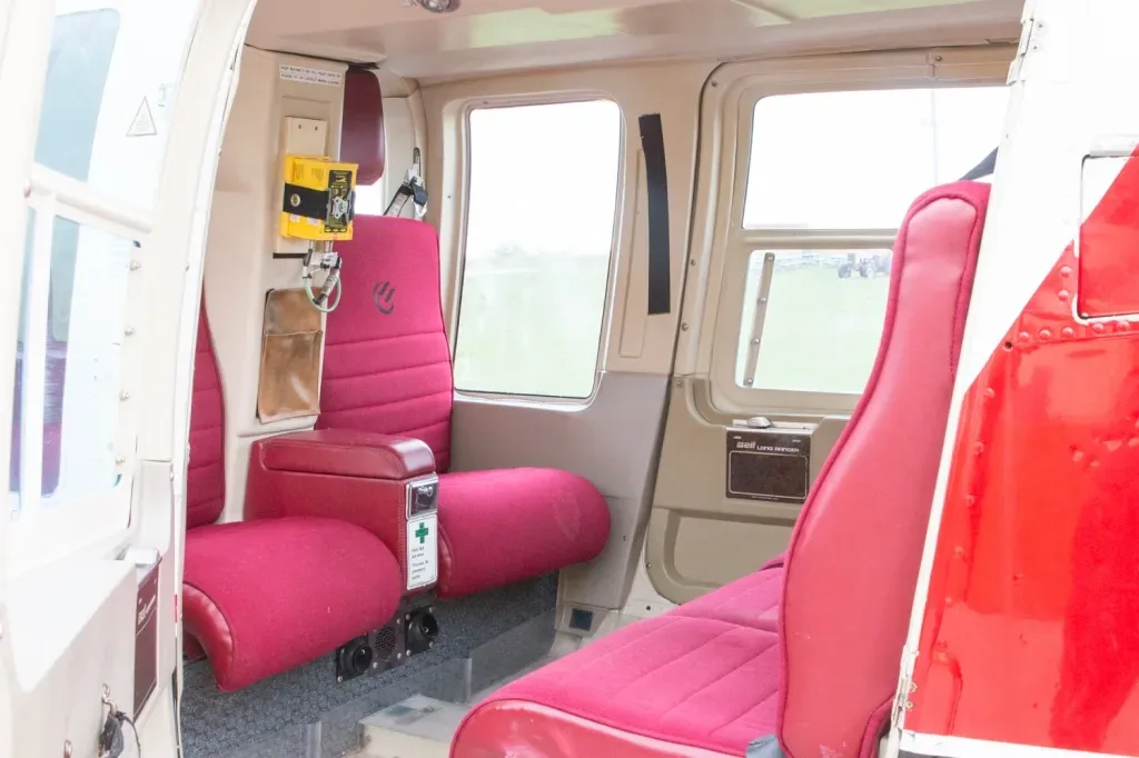 Cabin interior of a 1981 Bell Longranger.