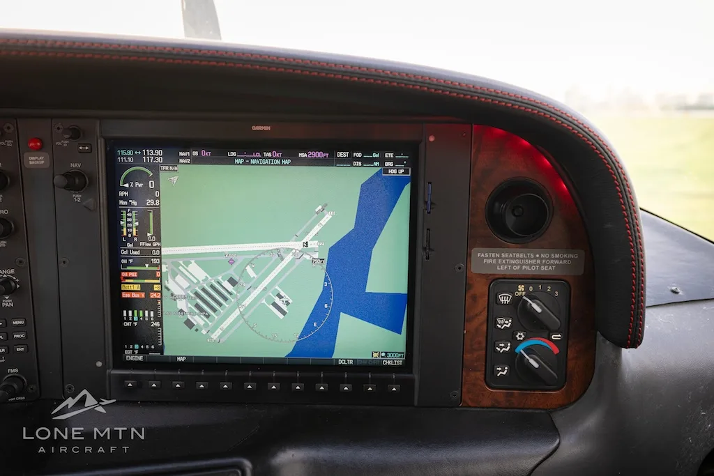 Avionics suite of a 2008 Cirrus SR22 G3.